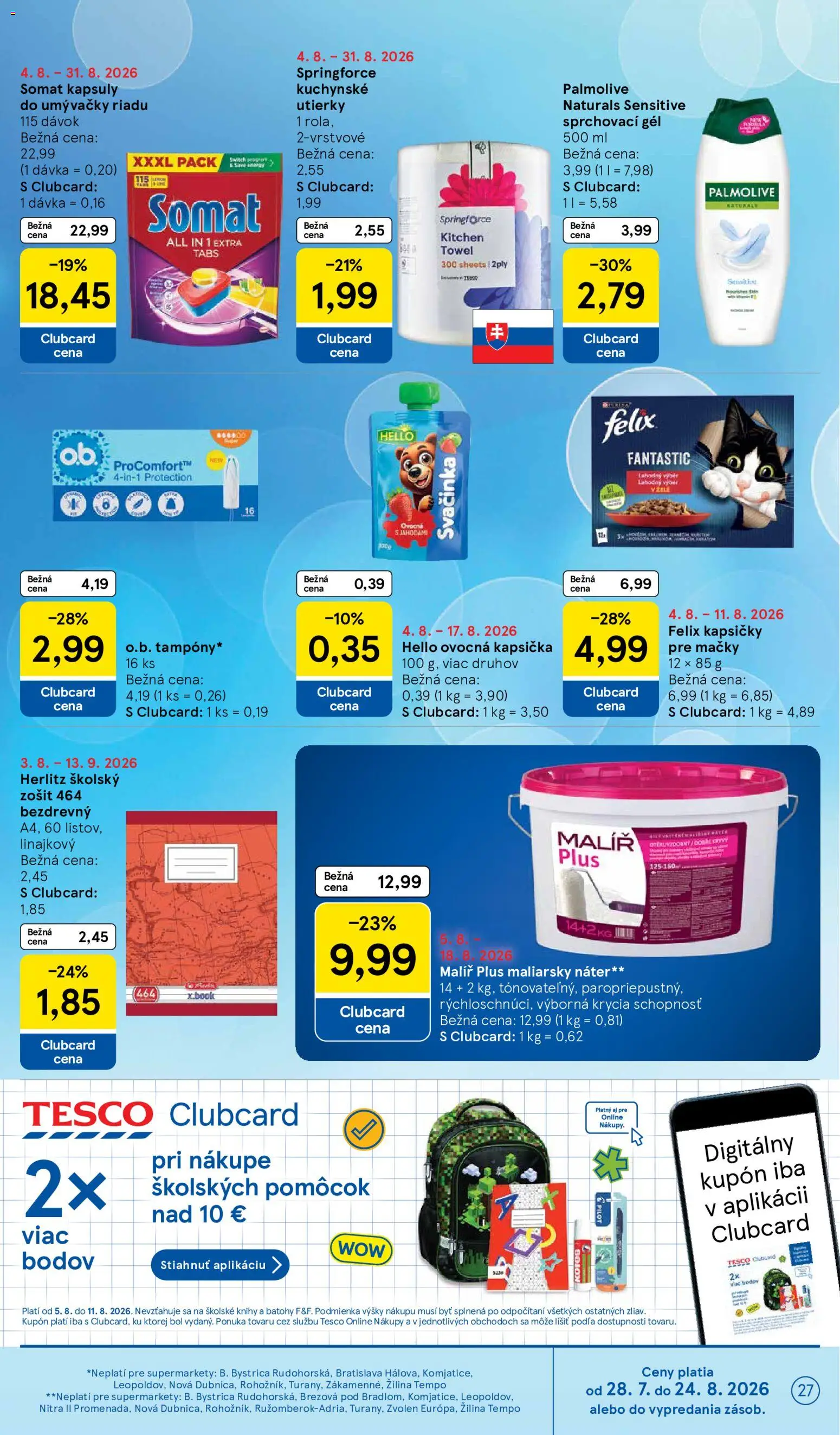 Nové Tesco akcie – leták je platný od 05.08.2026 | Strana: 27