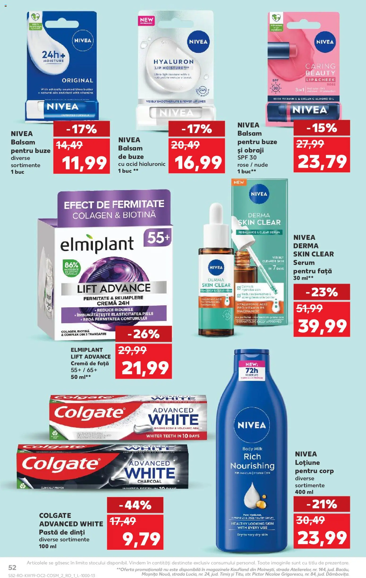Noul catalog Kaufland – valabil de la 06.05.2026 | Pagină: 52 | Produse: Serum, Cremă, Pastă de dinți, Balsam pentru buze