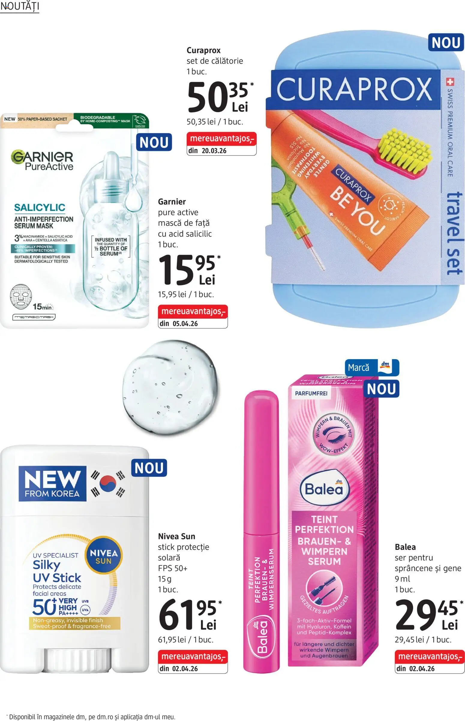Noul catalog DM drogeriemarkt – valabil de la 28.05.2026 | Pagină: 8 | Produse: Serum, Protecție solară