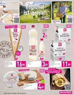 Sutterlüty Flugblatt ab 27.08.2026 gültig | Seite: 11 | Produkte: Apfelsaft, Käse, Tomaten