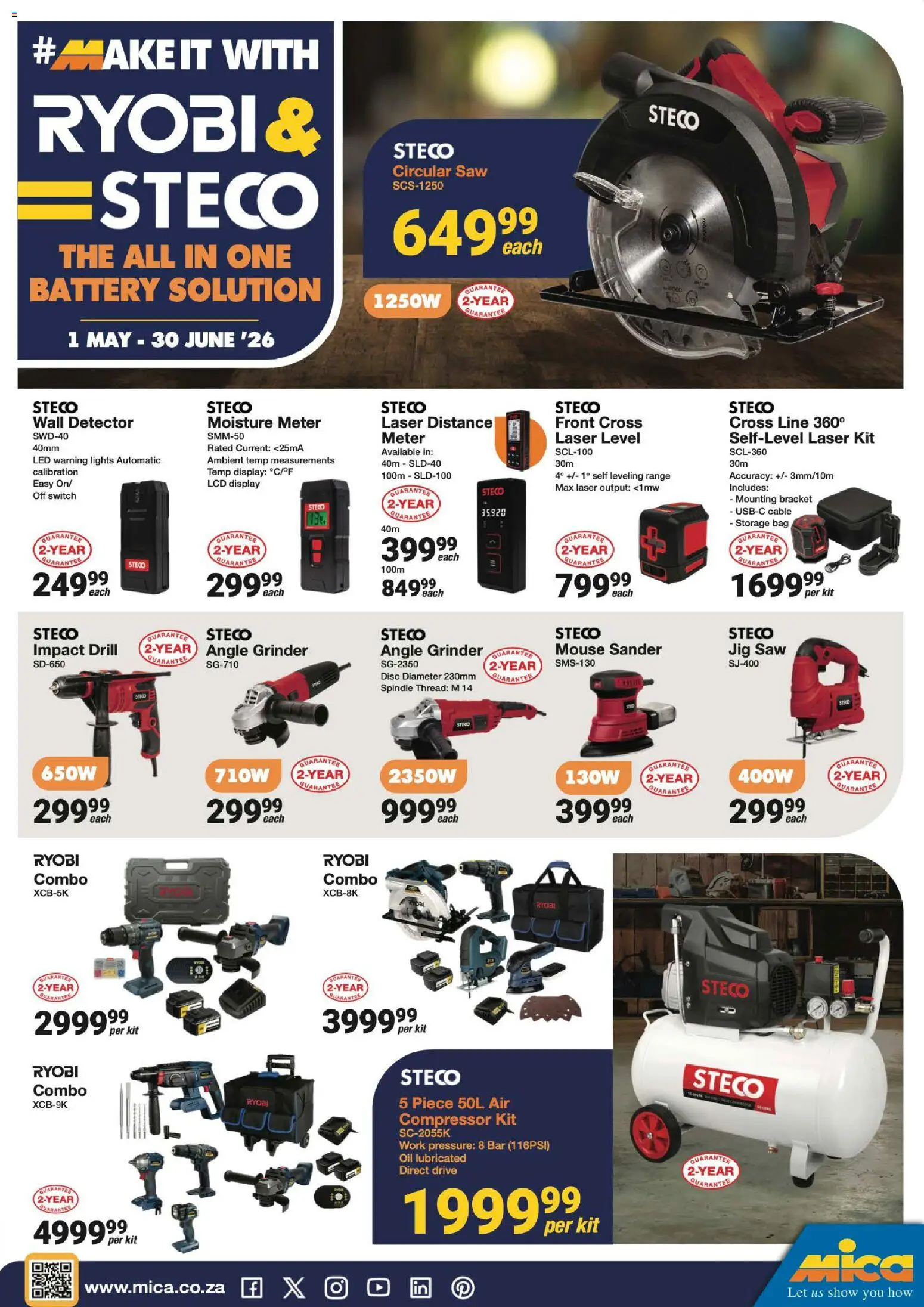 New MICA catalogue – valid from 01.05.2026 | Page: 1 | Products: Mouse, Drill, Battery, Oil