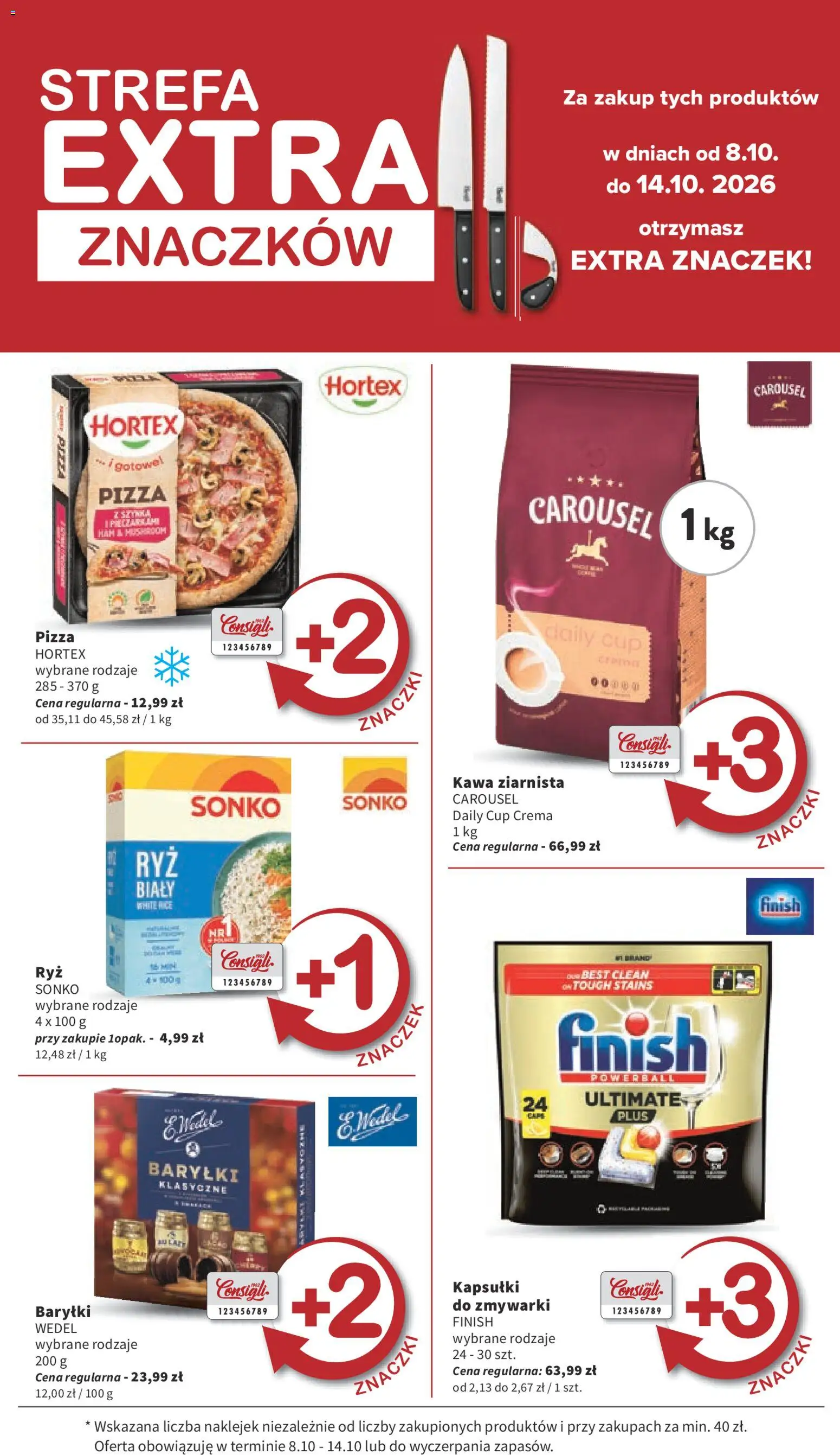 Intermarche gazetka od 08.10.2026 | Strona: 9 | Produkty: Kapsułki, Kawa ziarnista, Kawa, Pizza