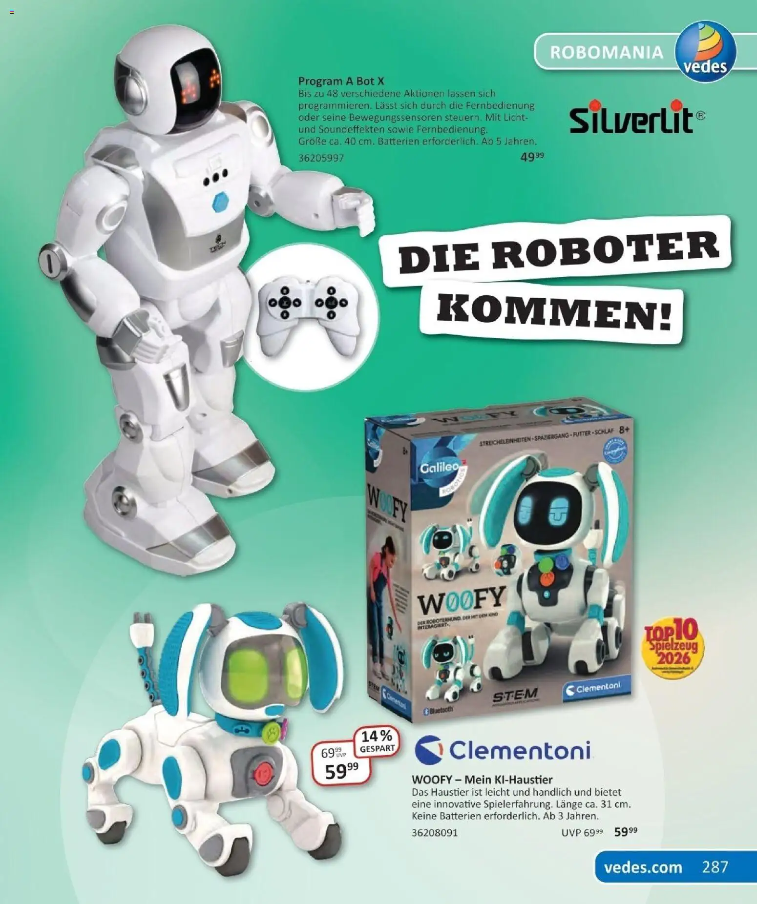 Vedes Das grosse buch der wünsche – gültig ab 01.10.2026 | Seite: 287 | Produkte: Batterien