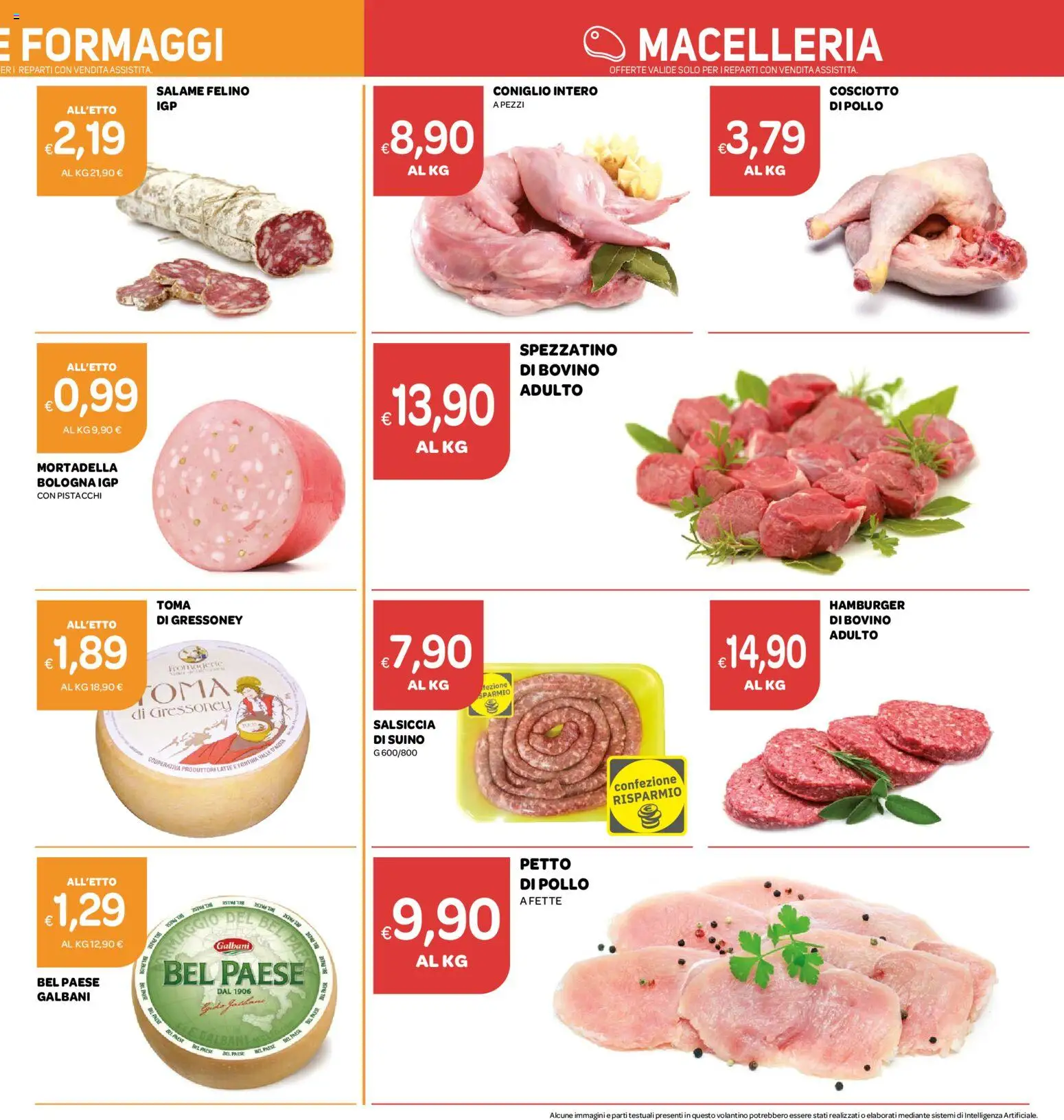 Volantino Ekom del 20/10/2026 | Pagina: 9 | Prodotti: Bovino, Latte, Mortadella, Hamburger