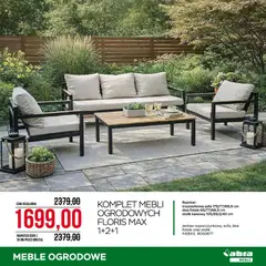 Pogląd oferty "Abra meble gazetka" - ważna od 27.05.2026 | Strona: 15 | Produkty: Sofa, Stolik kawowy, Meble ogrodowe