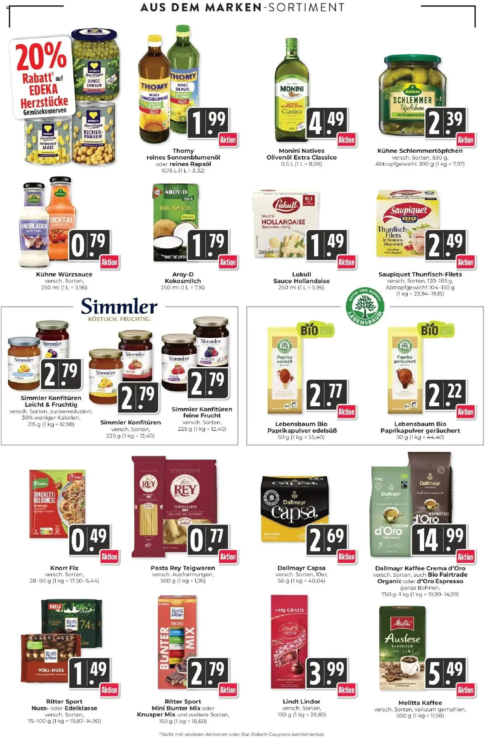 Edeka prospekt Schliengen	 – gültig ab 10.05.2026 | Seite: 13 | Produkte: Melitta, Knorr fix, Ritter sport, Erbsen