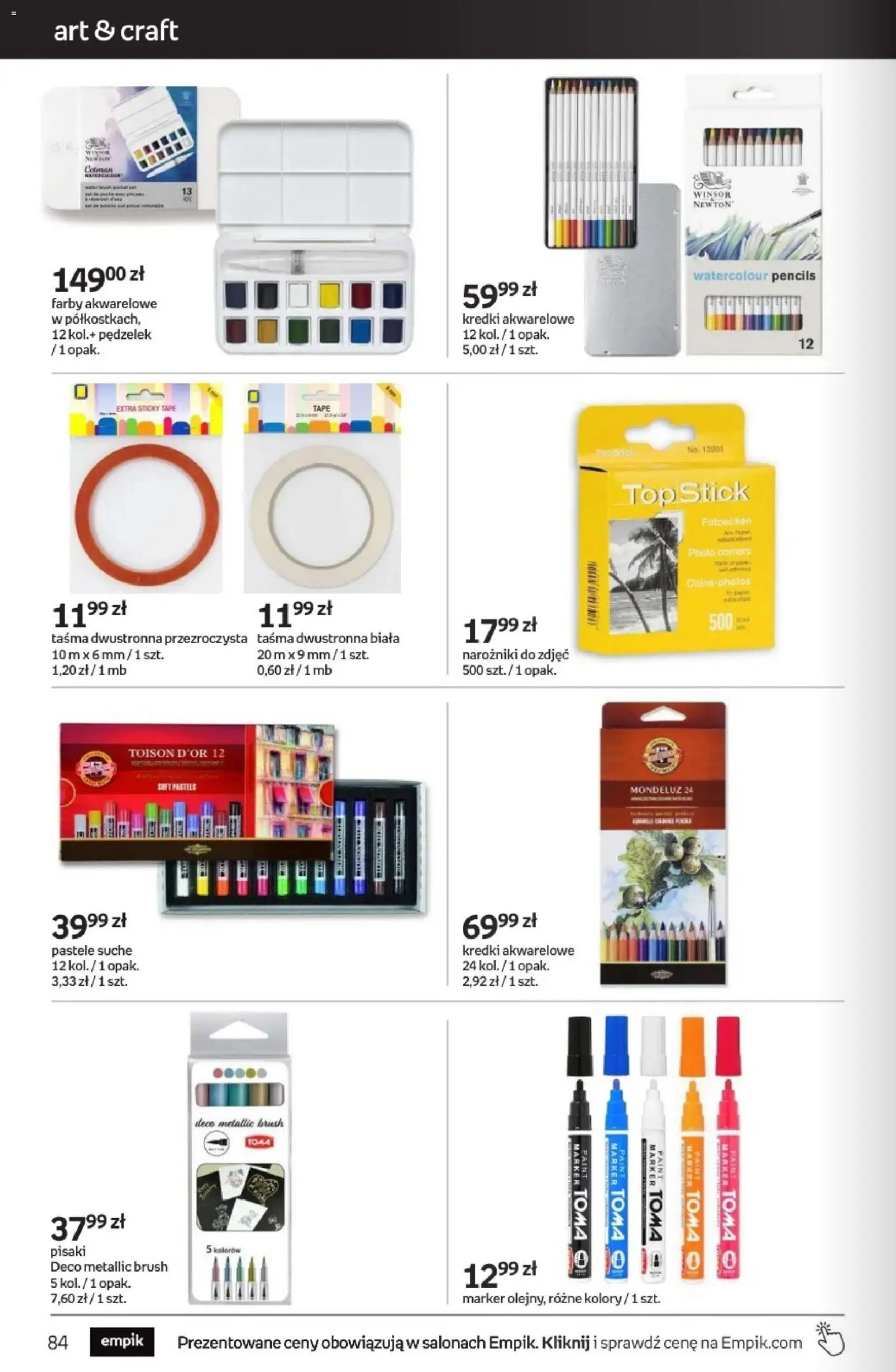 Empik promocje od 12.08.2026 | Strona: 84 | Produkty: Pisaki, Top, Kredki