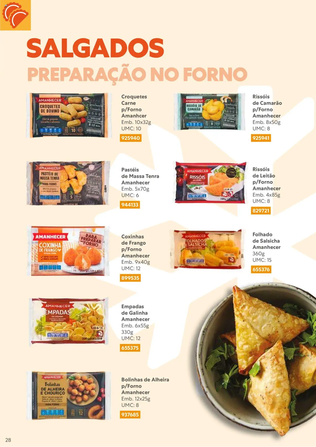 Recheio Congelados │ válido de 01/02/2024 | Página: 28 | Produtos: Forno, Salsicha, Carne, Alheira