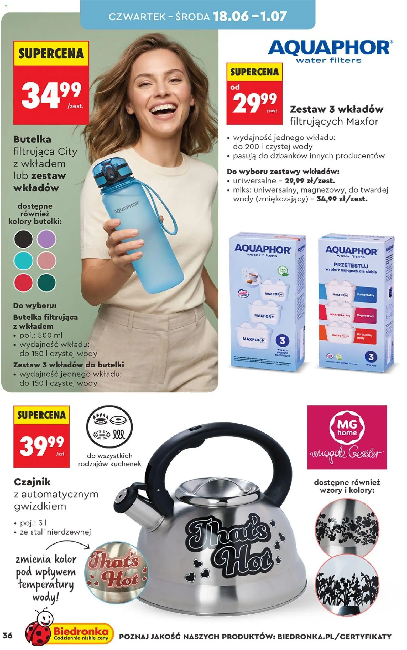 Biedronka gazetka - Hity i inspiracje od 13.06.2026 | Strona: 38 | Produkty: Czajnik