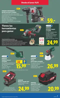 Vista previa Lidl folleto de bazar Baleares válido desde el 15.06.2026 | Página: 9 | Productos: Disco, Batería