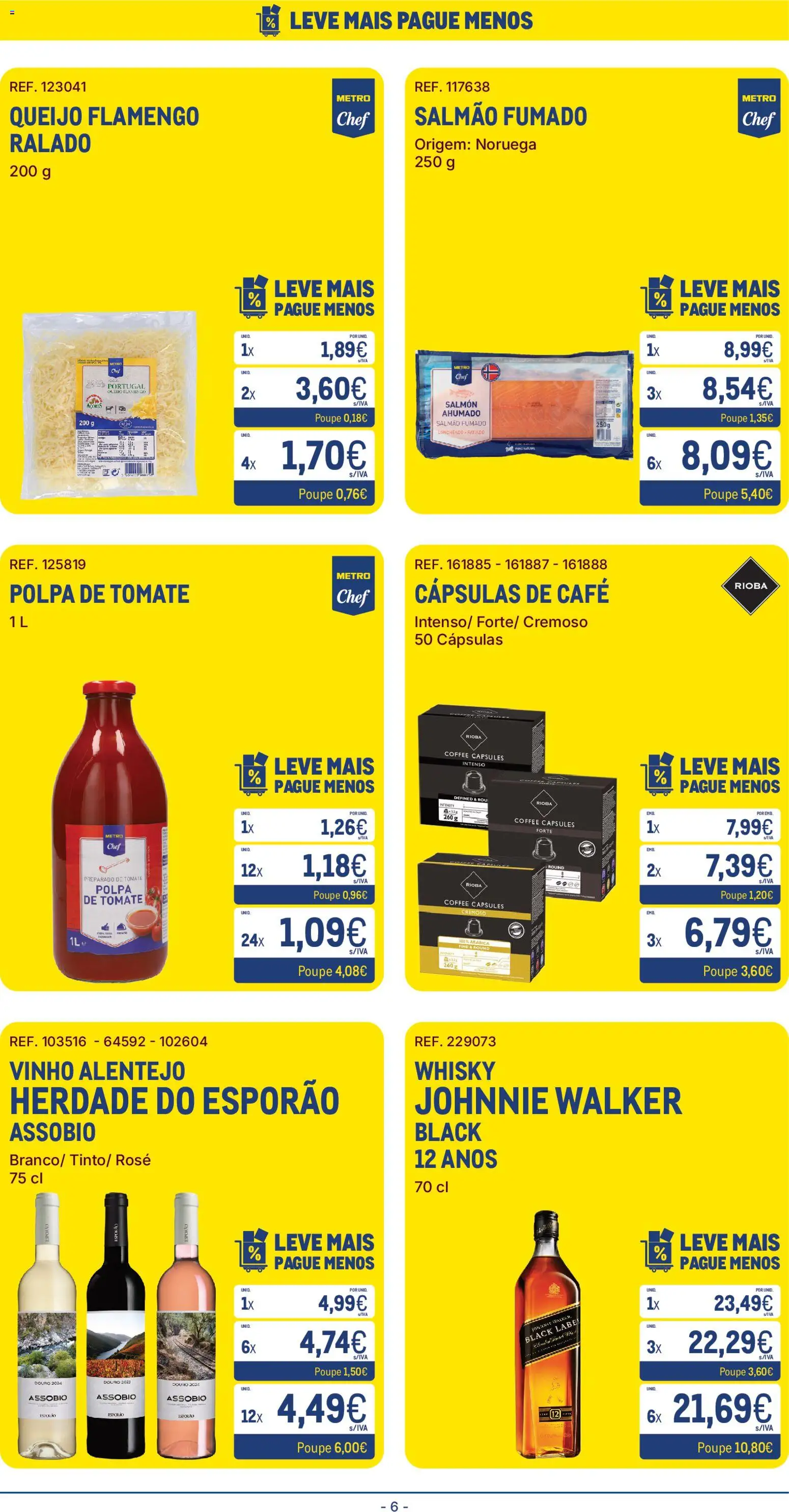 Makro folheto │ válido de 05.05.2026 | Página: 6 | Produtos: Whisky, Queijo, Vinho, Tomate