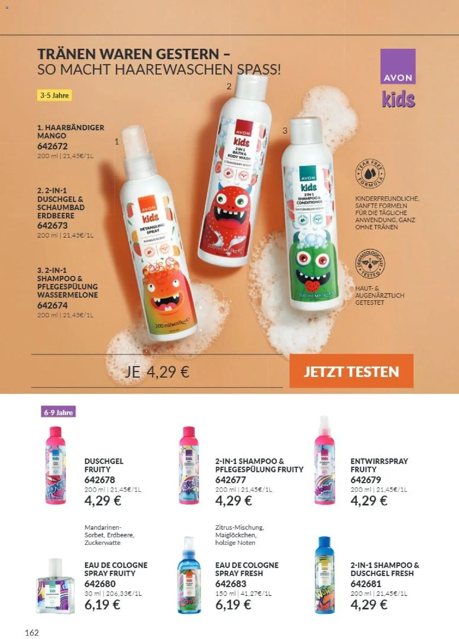 AVON Katalog Oktober 2026 – gültig ab 01.10.2026 | Seite: 162 | Produkte: Mandarinen, Duschgel, Mango, Wassermelone
