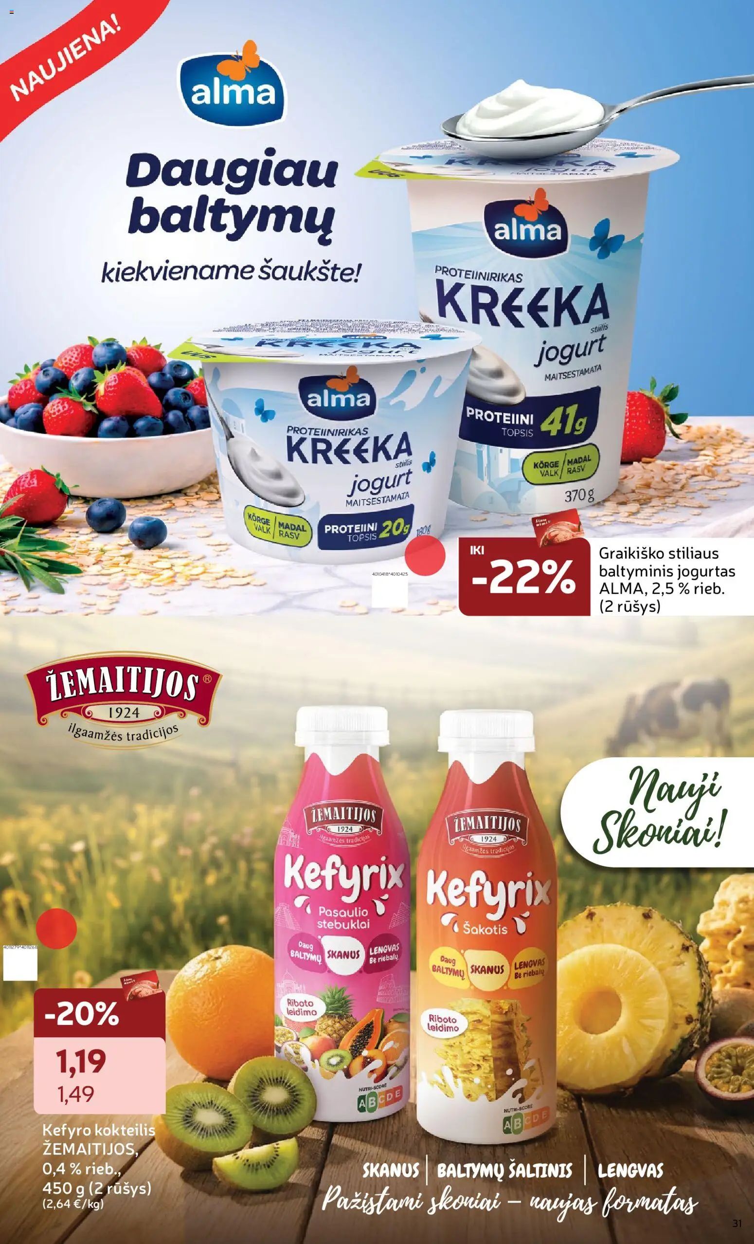 Rimi akcijos nuo 26.05.2026 | Puslapis: 31 | Prekių: Jogurtas