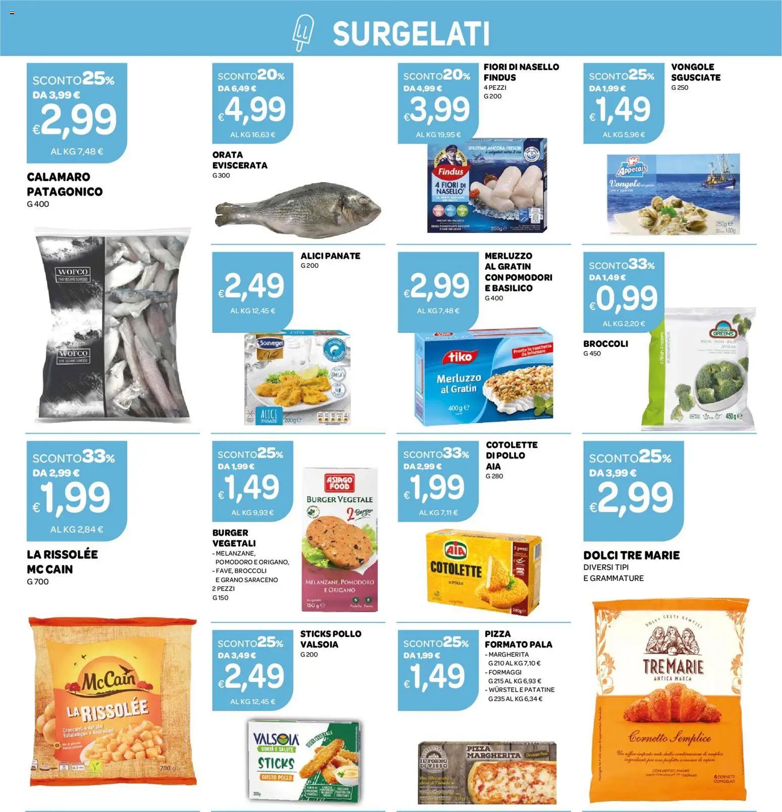 Volantino Ekom del 14/07/2026 | Pagina: 11 | Prodotti: Pizza, Pollo, Pomodori, Nasello