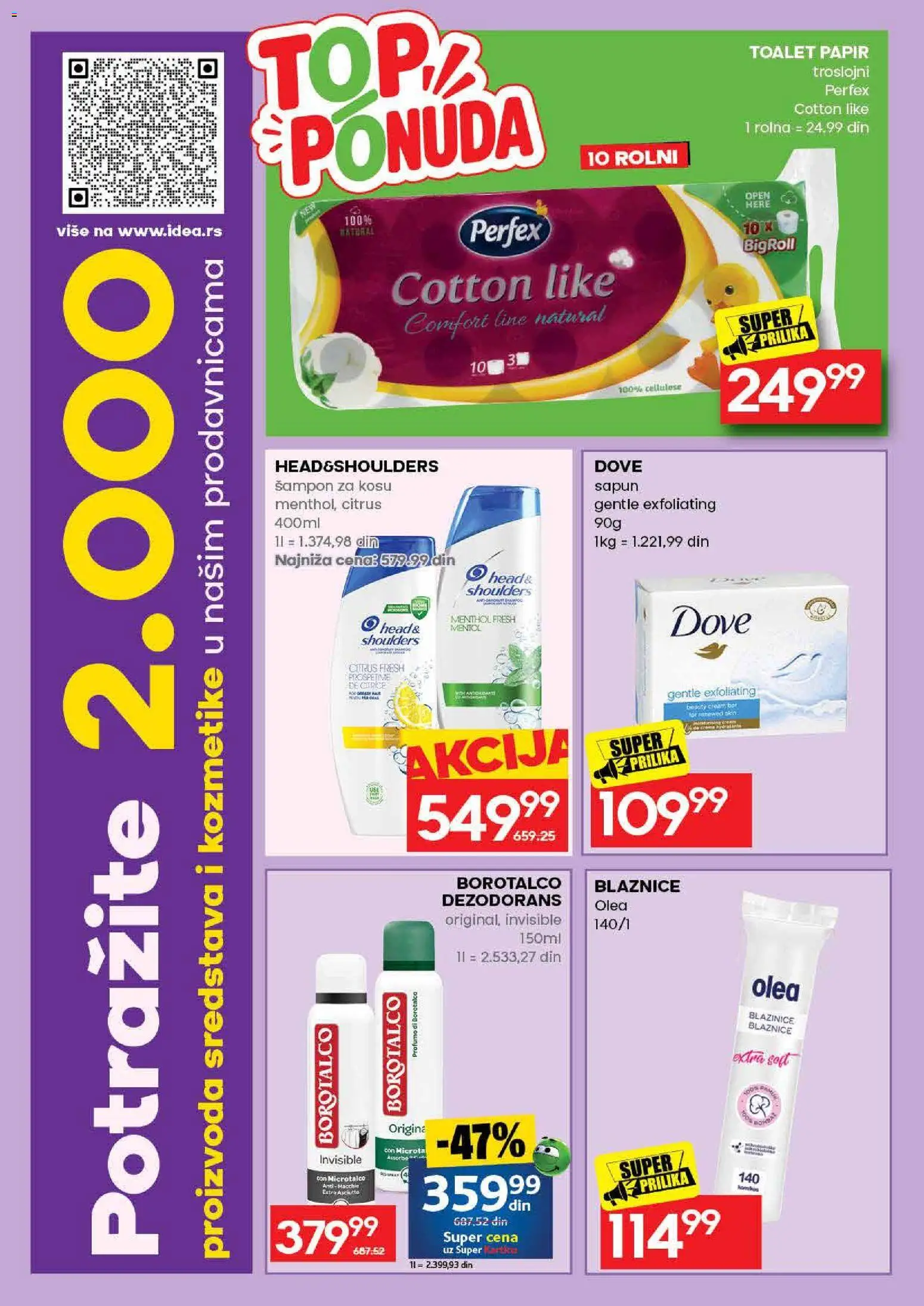 Idea katalog - važi od 31.08.2026 | Strana: 52 | Proizvode: Šampon, Sapun, Dove, Dezodorans