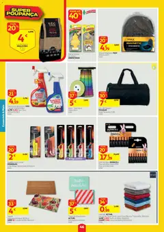 Pré-visualização Auchan folheto válido de 01/10/2026 | Página: 46 | Produtos: Saco, Lençol, Banho, Tapete