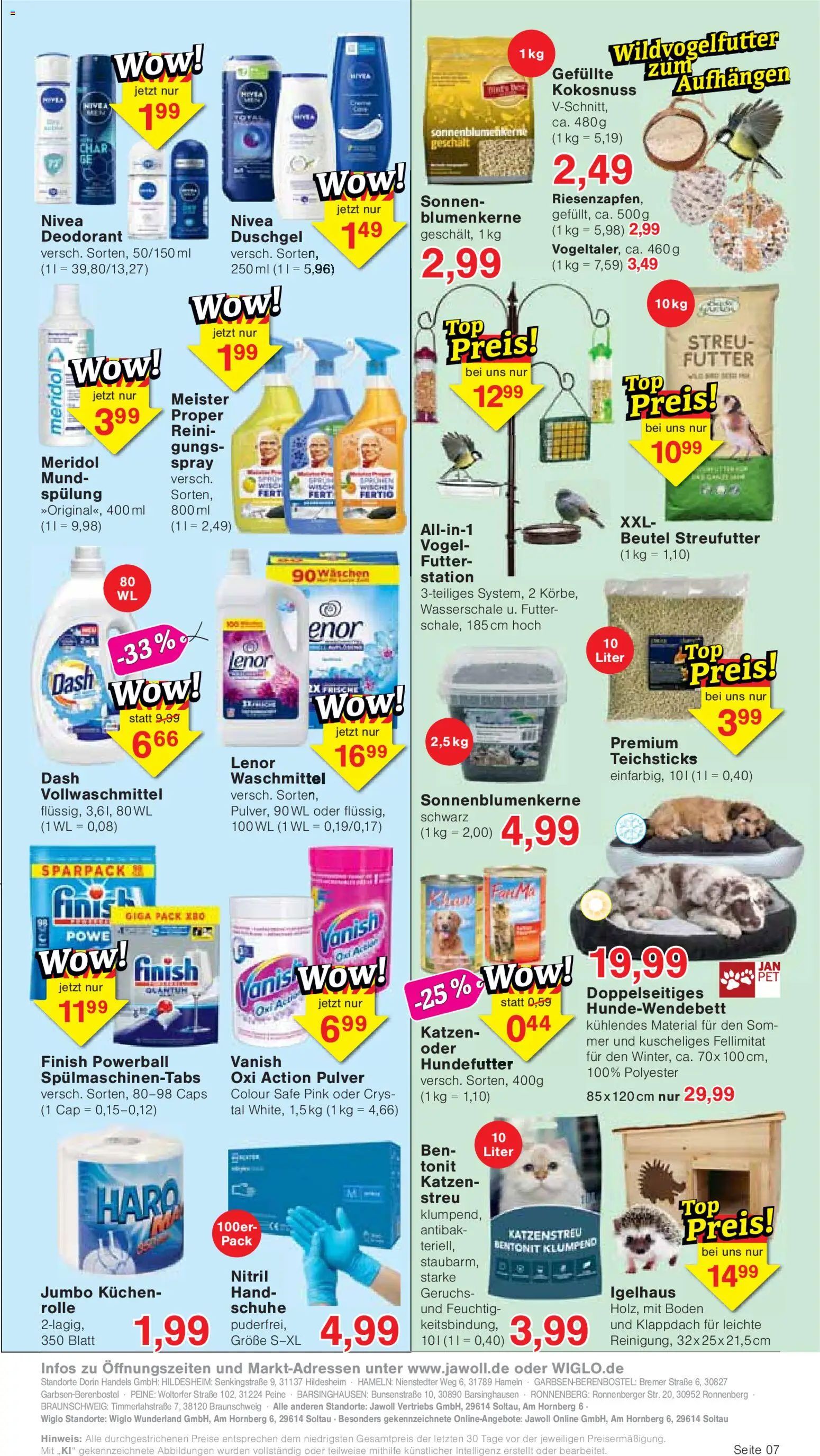 Wiglo Wunderland Prospekt – gültig ab 31.08.2026 | Seite: 11 | Produkte: Duschgel, Deodorant, Waschmittel, Kuchen