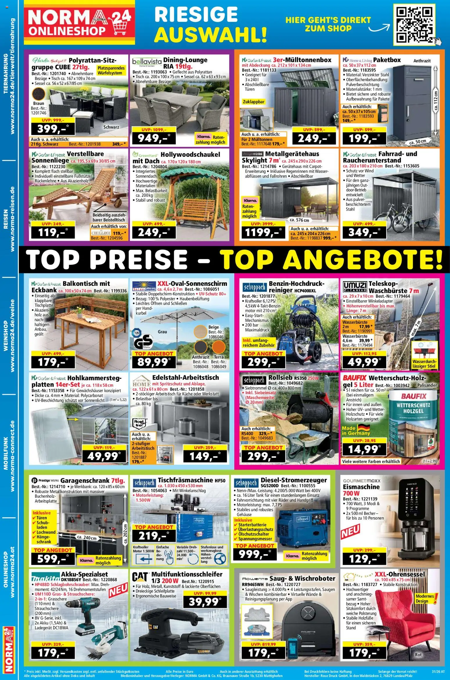 Norma Flugblatt gültig ab 27.07.2026 | Seite: 19 | Produkte: Wasser, Sessel, Schrank, Arbeitstisch
