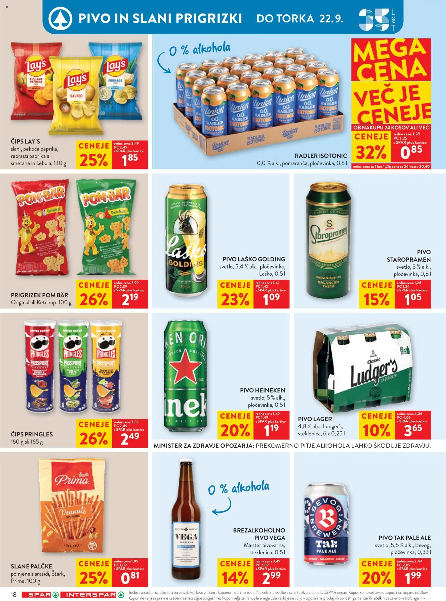 Novi Spar katalog ponudbe – veljaven od 16.09.2026 | Stran: 26 | Izdelki: Radler, Suši, Pivo, Smetana