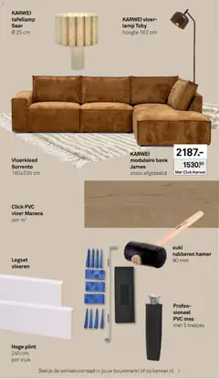 KARWEI folder - Voorbeeld van een folder van KARWEI, geldig van 28-09-2026 | Pagina: 9 | Producten: Hamer, Mes, Bank, Lamp