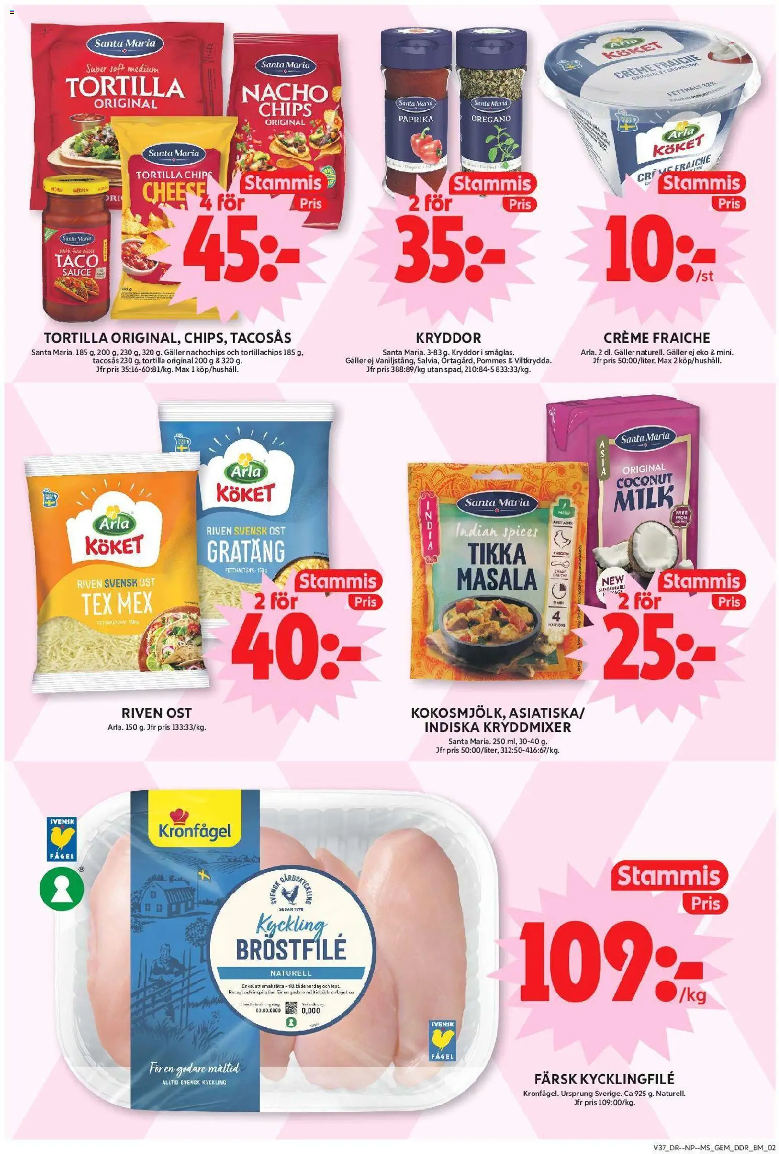 ICA Maxi reklamblad aktuell från 07/09/2026 | Sida: 6 | Produkter: Paprika, Kycklingfile, Galler, Riven ost