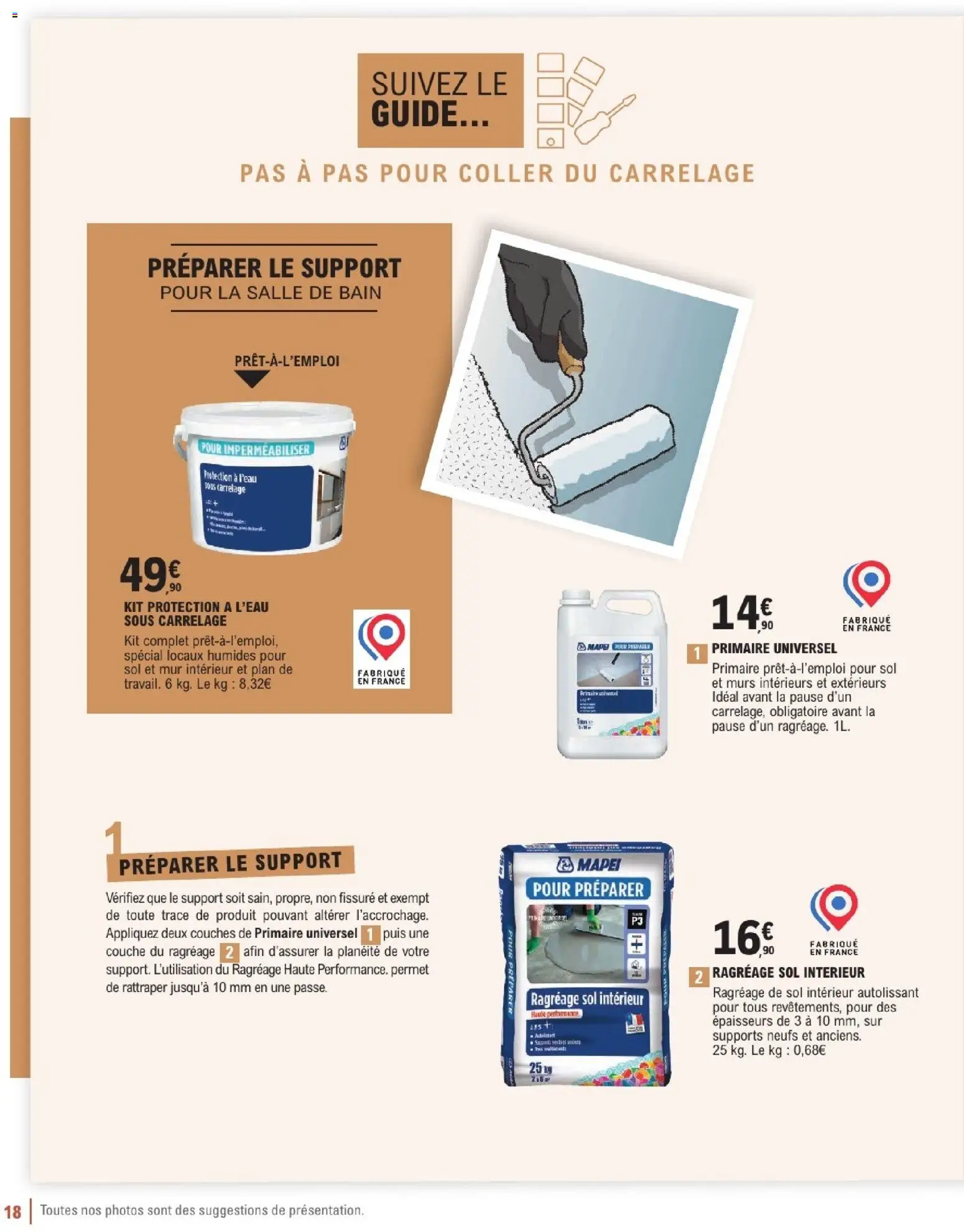 {H1} | Page: 18 | Produits: Couches, Carrelage