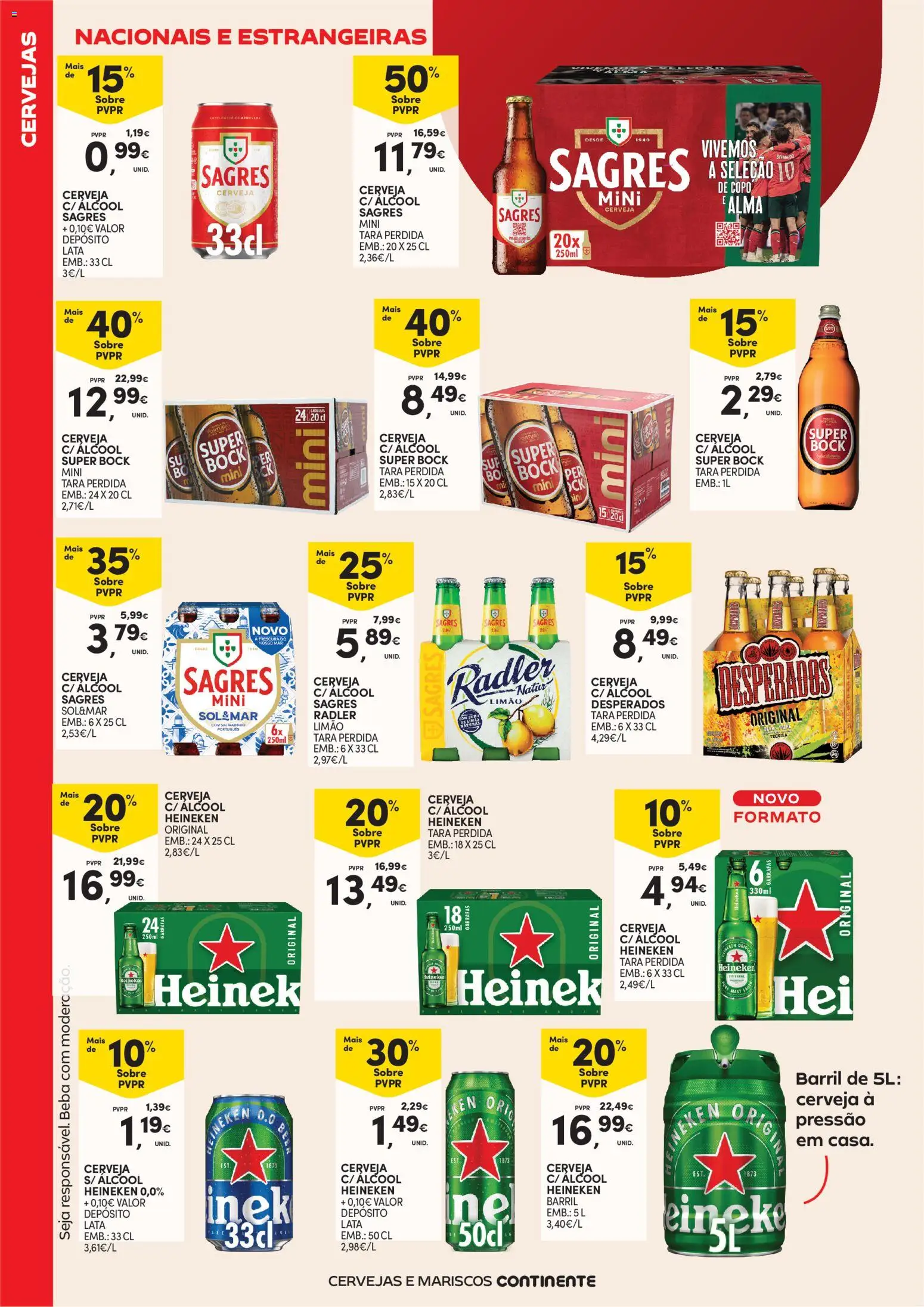 Continente - Açores Cervejas, Vinhos e Mariscos │ válido de 09.06.2026 | Página: 8 | Produtos: Super bock, Sal, Cerveja, Tequila