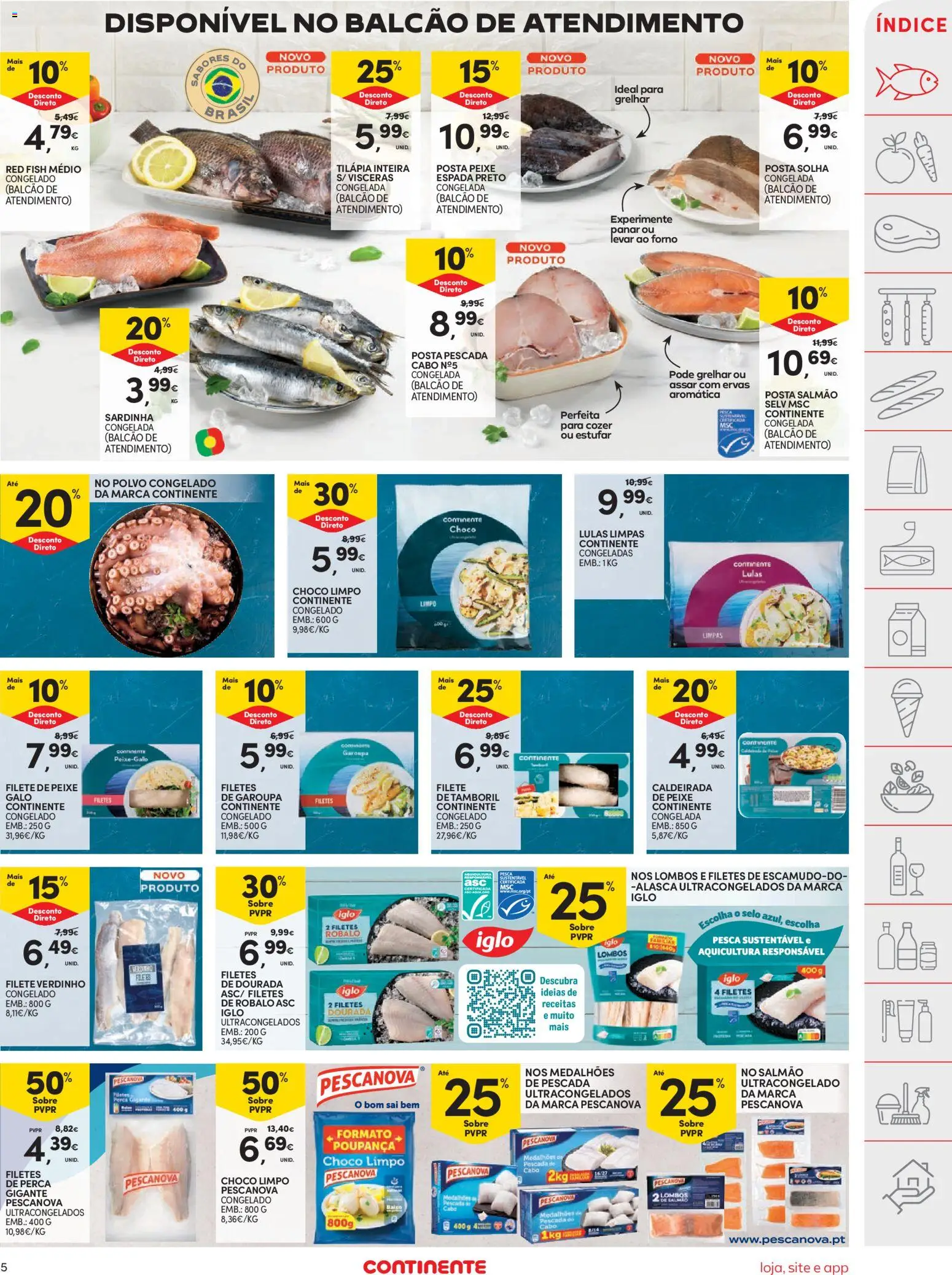 Continente folheto │ válido de 23/06/2026 | Página: 7 | Produtos: Forno, Polvo, Pescada do cabo, Salmão