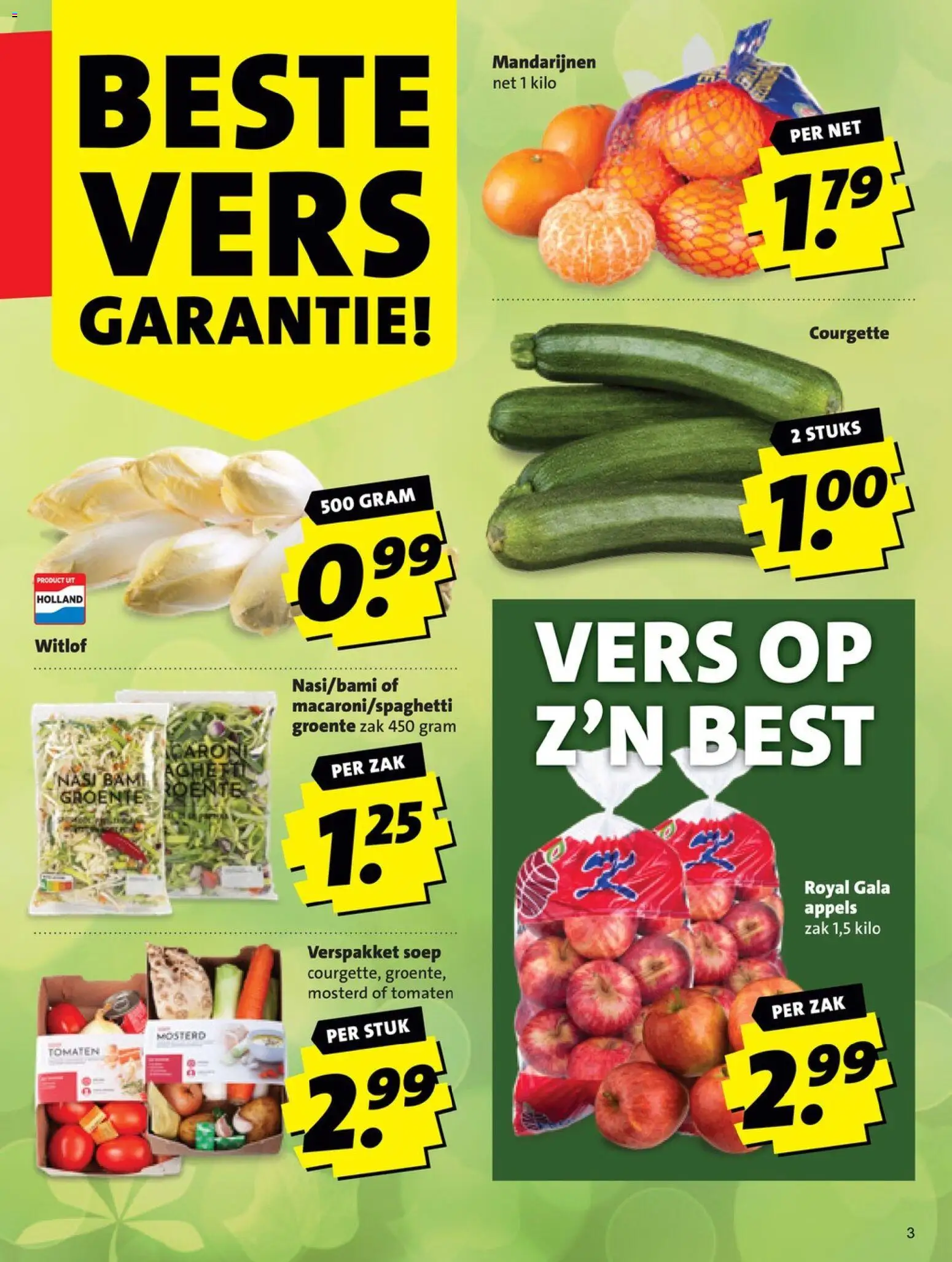 {H1} | Pagina: 3 | Producten: Courgette, Tomaten, Mandarijnen, Zak