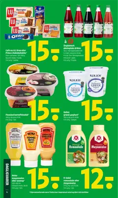 K-Salat remoulade eller mayonnaise, 375 g. Kg-pris 32,00. Frit valg. 1 stk. gyldig fra 11.06.2026 | Side: 4