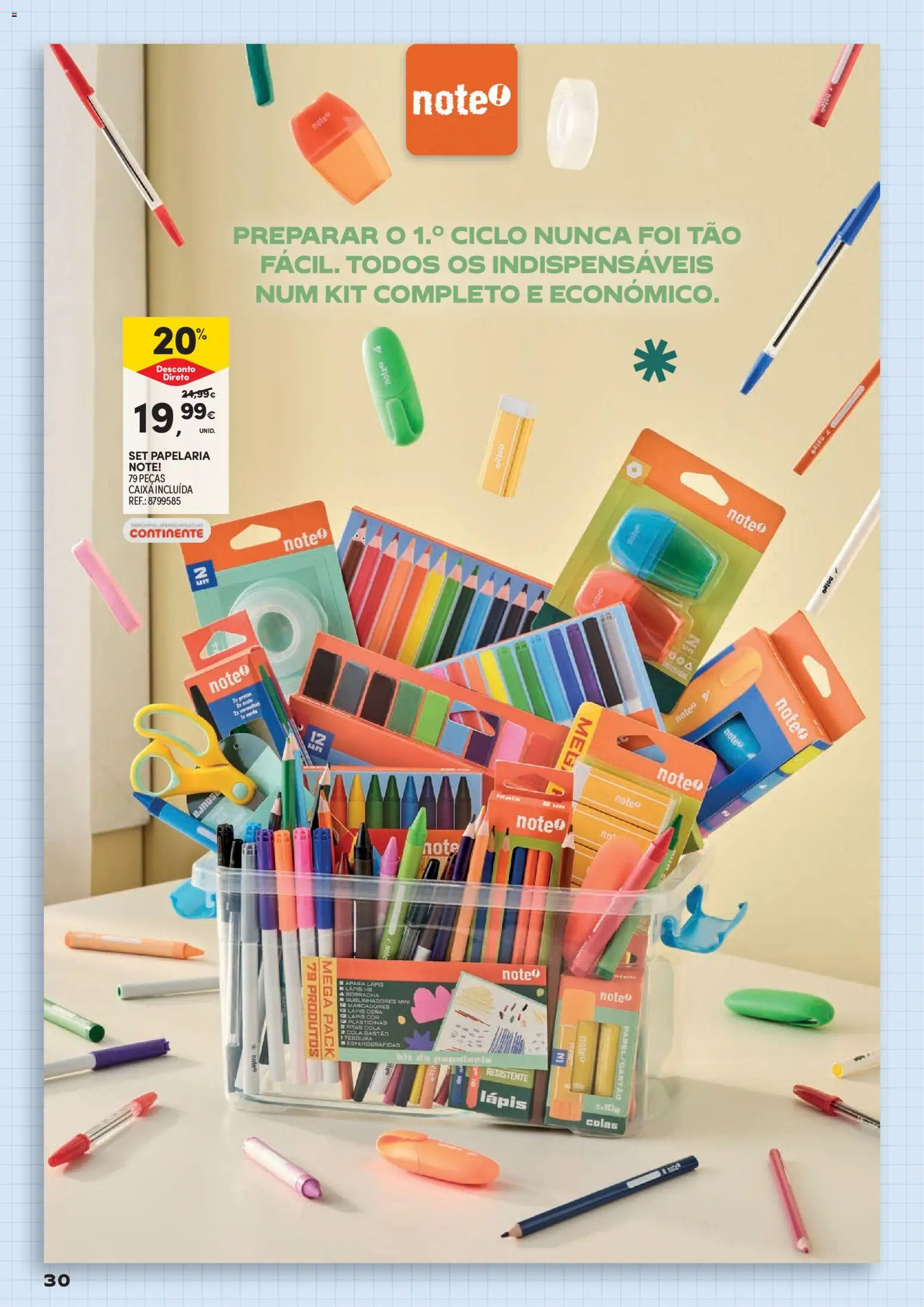 Continente Regresso às Aulas Na escola de toda a gente │ válido de 11/08/2026 | Página: 30 | Produtos: Cera