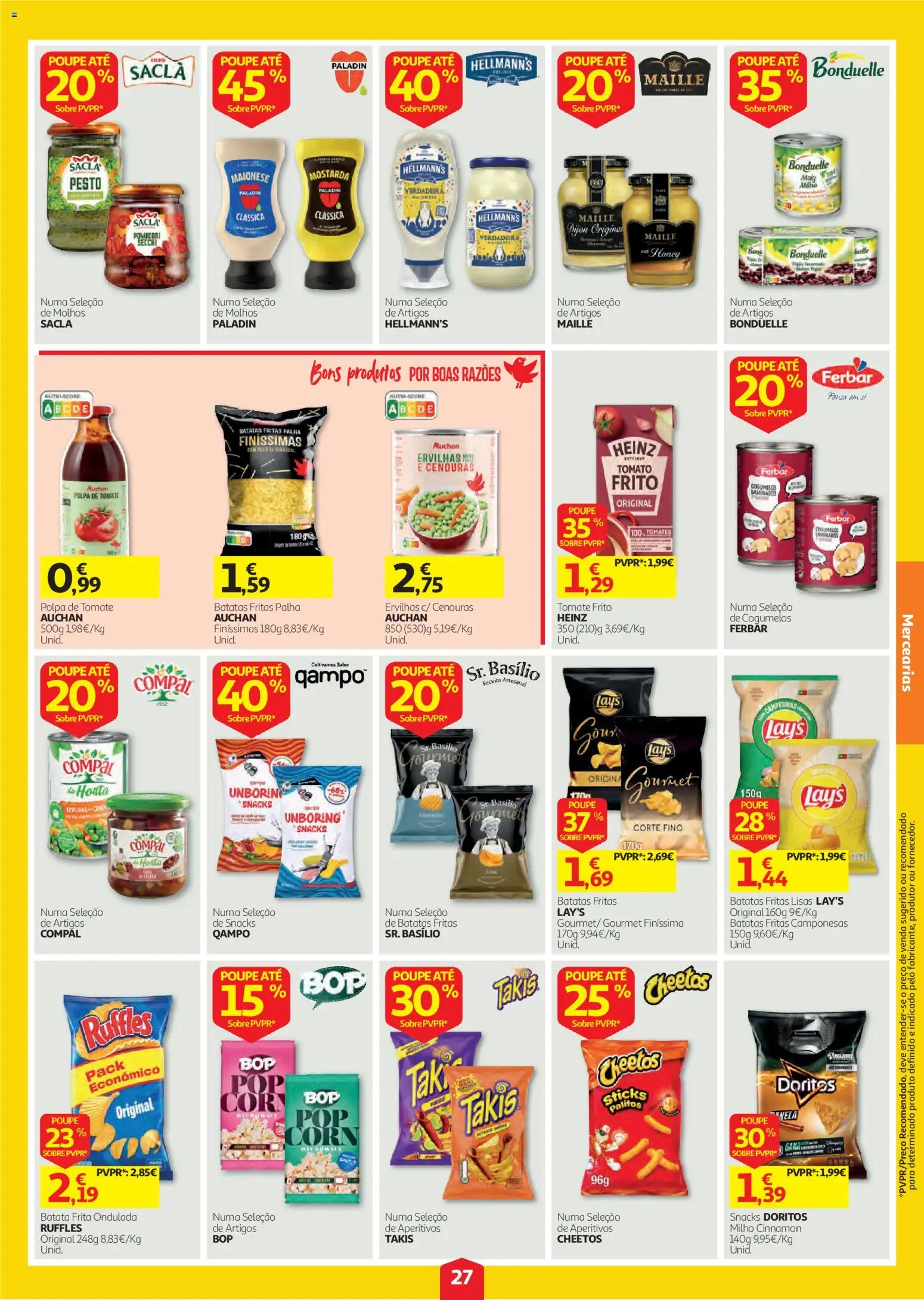 Auchan folheto │ válido de 08/10/2026 | Página: 27 | Produtos: Batata, Batatas, Mostarda, Polpa de tomate