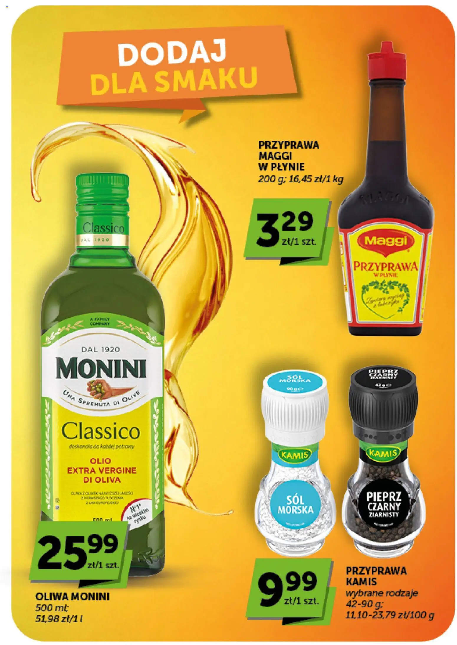 ABC gazetka - Market od 10.09.2026 | Strona: 13 | Produkty: Oliwa monini, Maggi, Pieprz
