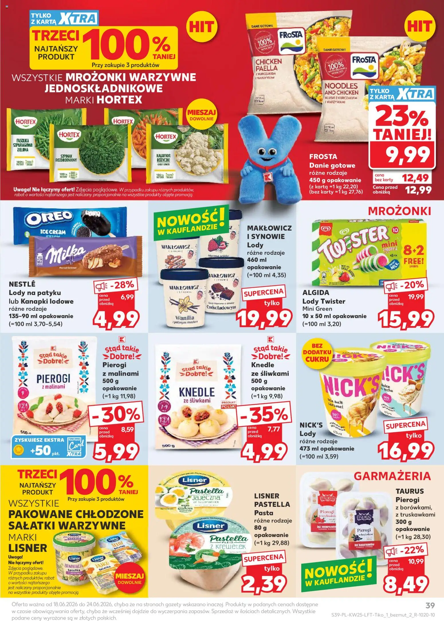 Kaufland gazetka od 18.06.2026 | Strona: 39 | Produkty: Karta, Szpinak, Paella, Sałatka