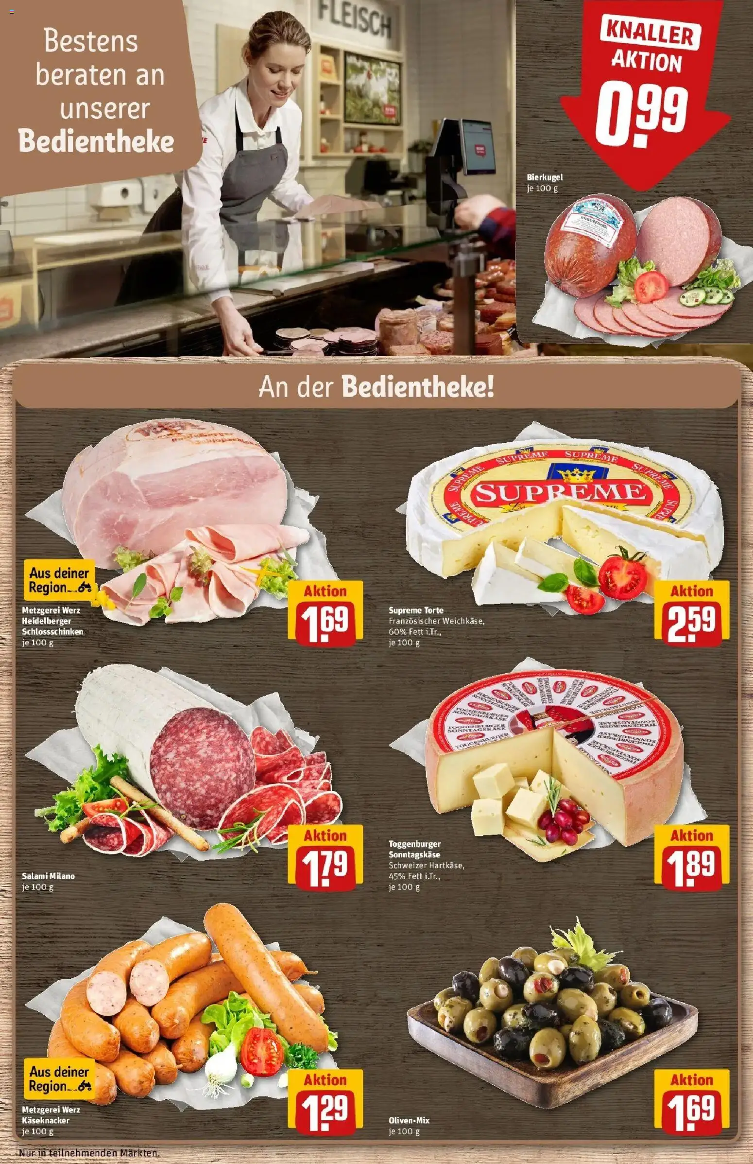 Rewe Prospekt Walzbachtal – gültig ab 17.05.2026 | Seite: 13 | Produkte: Salami, Fleisch