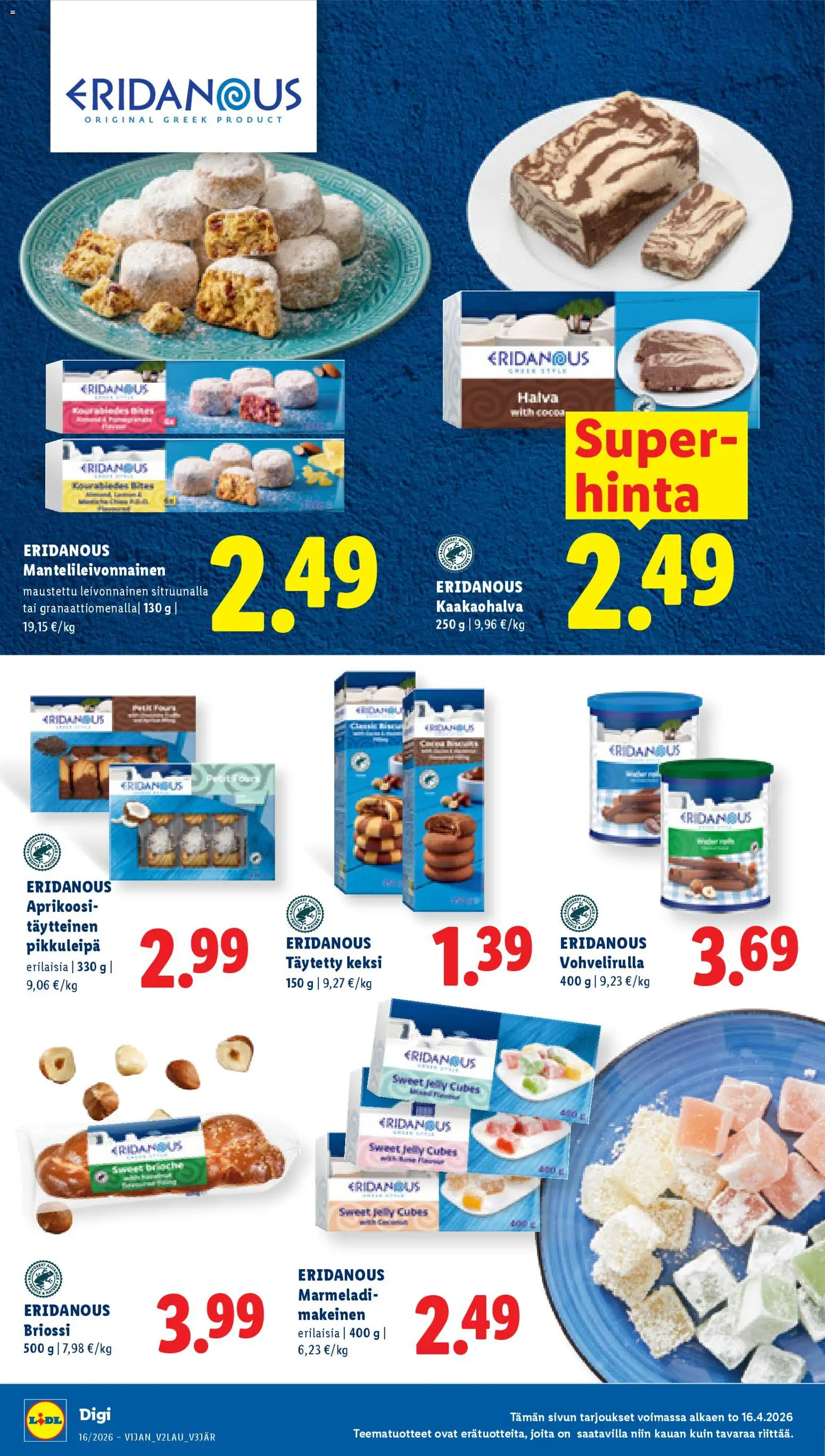 Lidl tarjoukset - Helsinki – voimassa 16.04.2026 alkaen | Sivu: 13 | Tuotteet: Aprikoosi