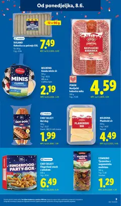 COMBINO Tjestenina s nogometnim motivima Tricolore, Tricolor pasta with football motifs, 500g. - Pregled kataloga iz trgovine Lidl, vrijedi od 08.06.2026 | Stranica: 9 | Proizvodi: Sir, Narezak, Kobasica, Gouda
