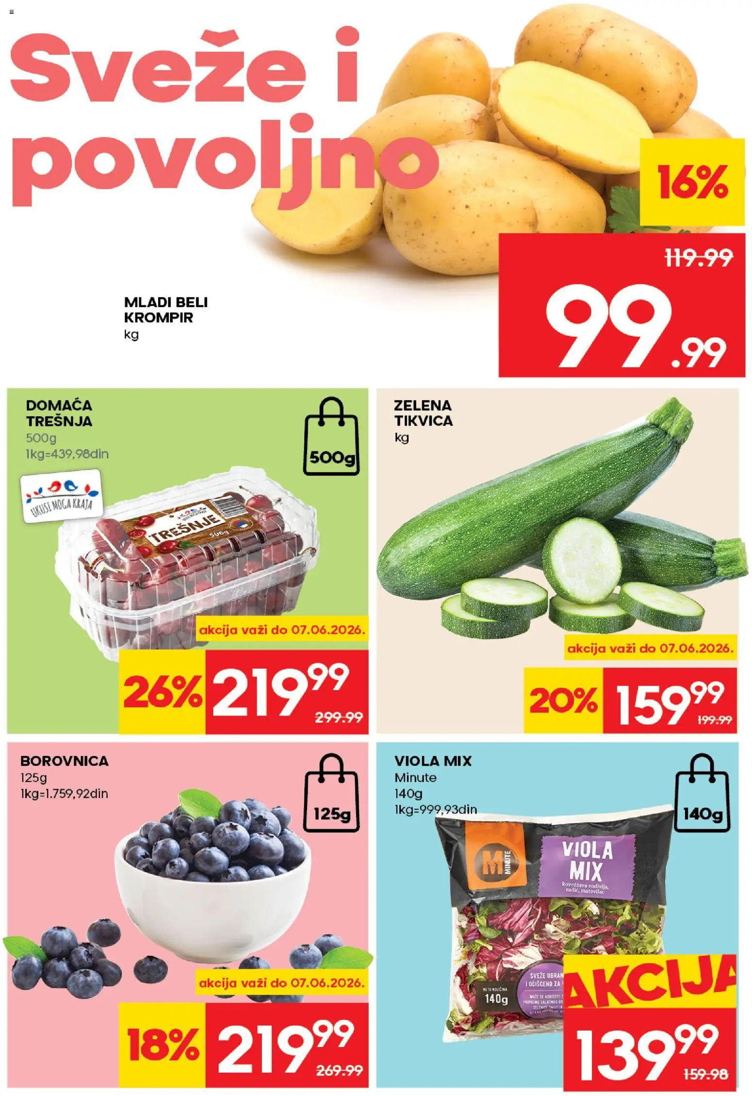 Idea katalog - važi od 04.06.2026 | Strana: 2 | Proizvode: Krompir, Borovnica, Tikvica, Beli krompir