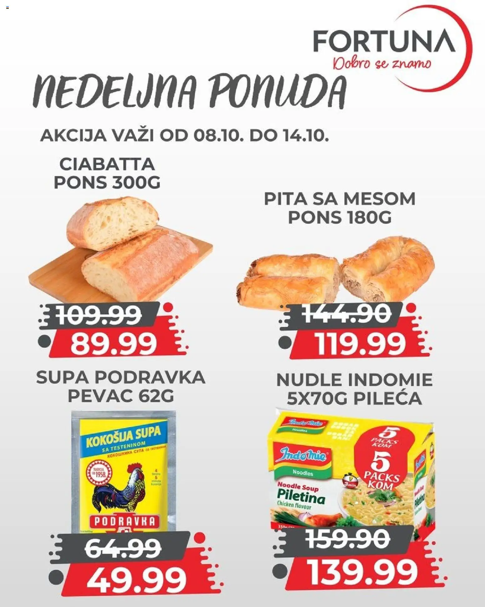 Fortuna Market katalog - važi od 08.10.2026 | Strana: 7 | Proizvode: Podravka, Pita, Piletina, Nudle