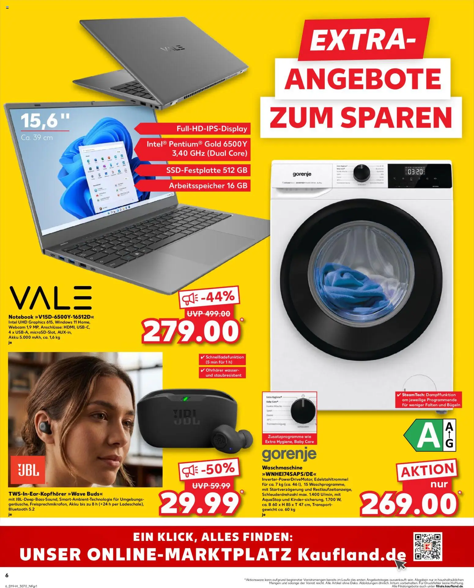 Kaufland Prospekt Leipzig	 – gültig ab 07.05.2026 | Seite: 6 | Produkte: Gorenje, Gewicht, Wasser, Laptop