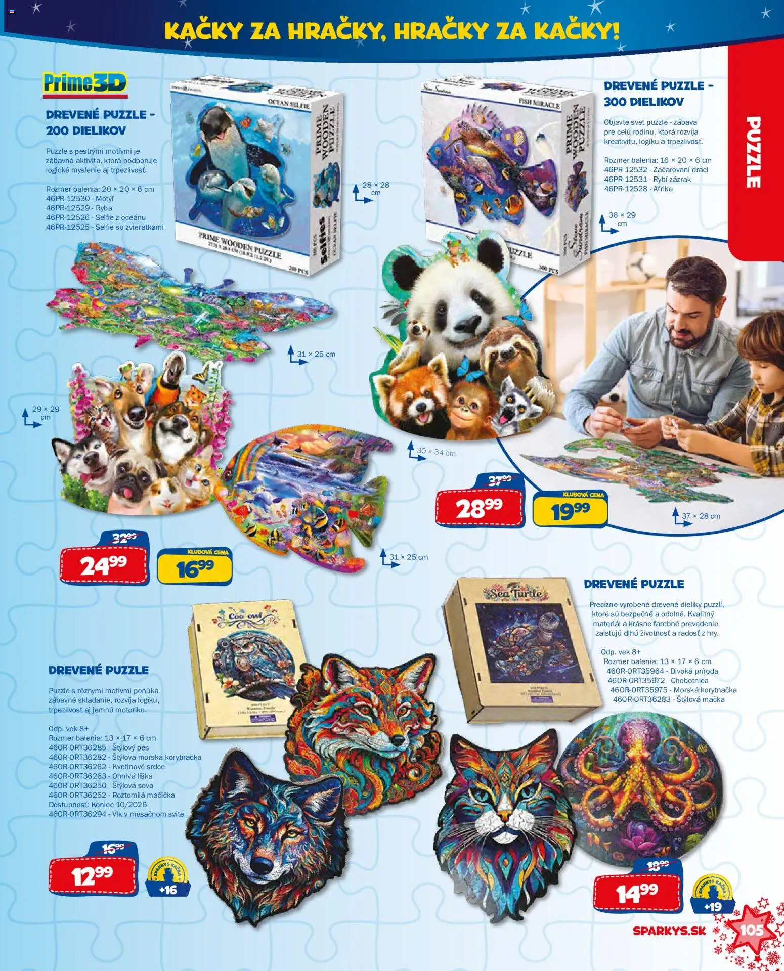 Nové ALLTOYS akcie – leták je platný od 06.10.2026 | Strana: 105 | Produkty: Puzzle, Ryba, Hračky