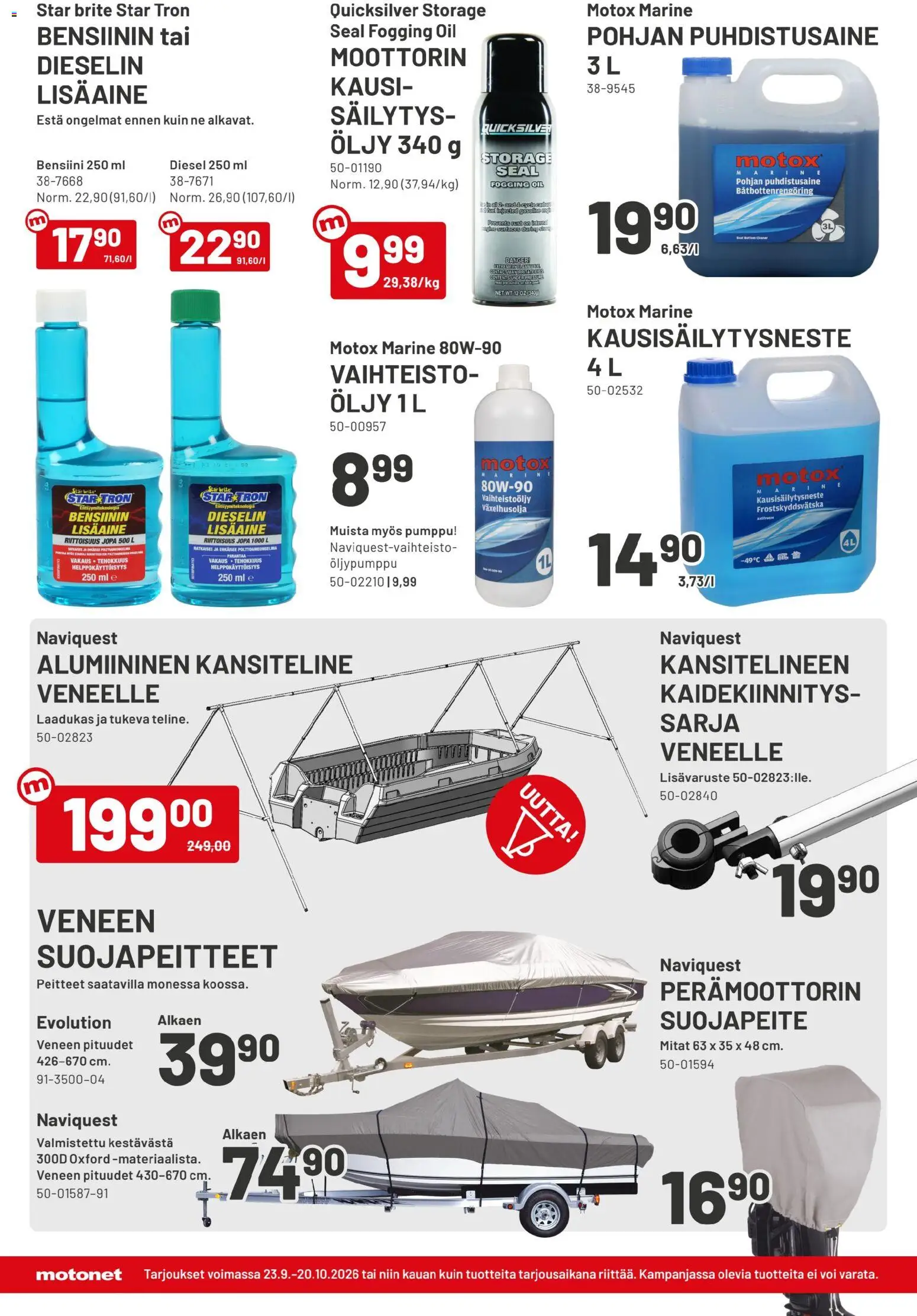 Motonet tarjoukset – voimassa 23/09/2026 alkaen | Sivu: 12 | Tuotteet: Voi, Puhdistusaine