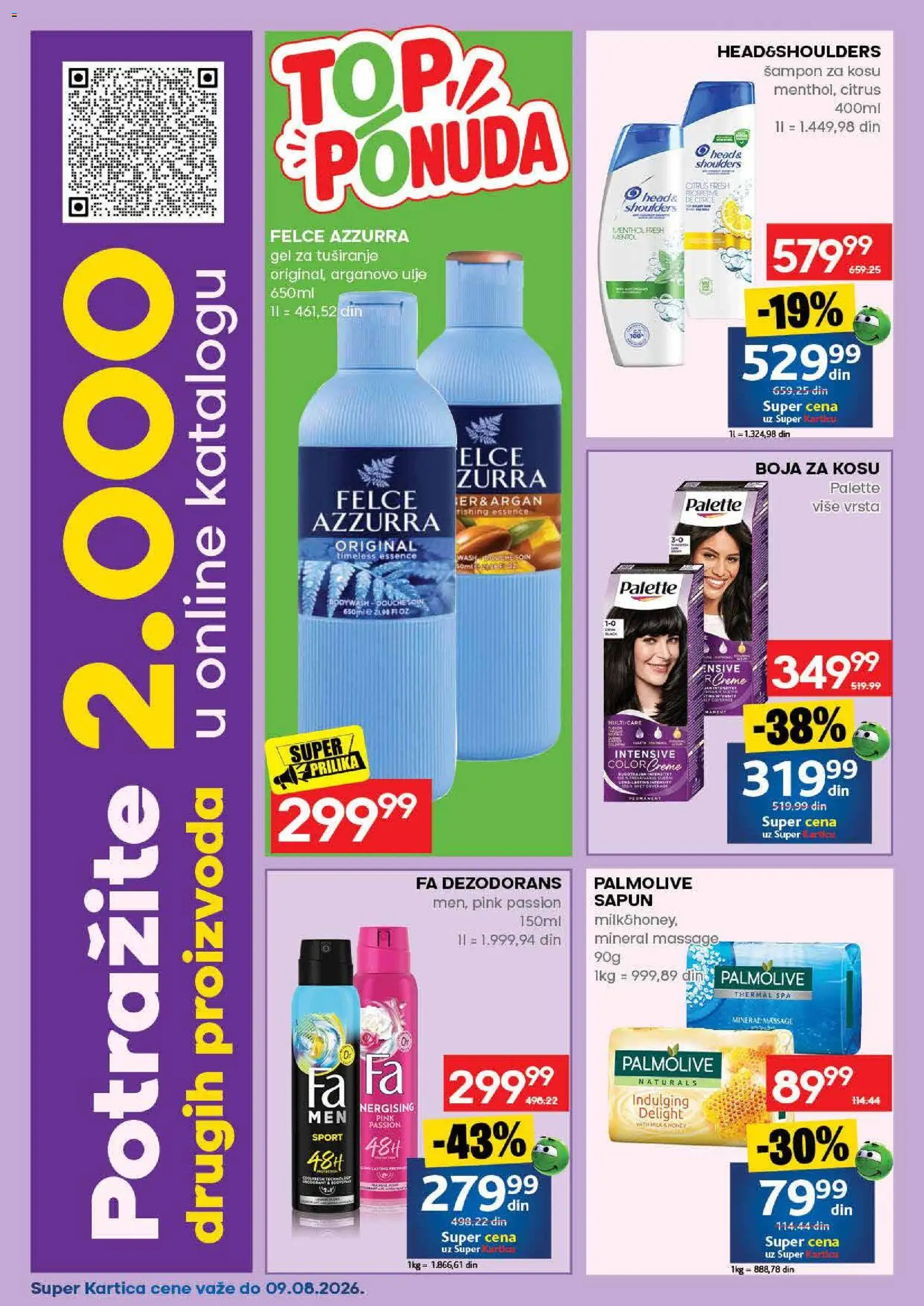 Idea katalog - važi od 06.08.2026 | Strana: 50 | Proizvode: Palmolive, Ulje, Sapun, Felce azzurra
