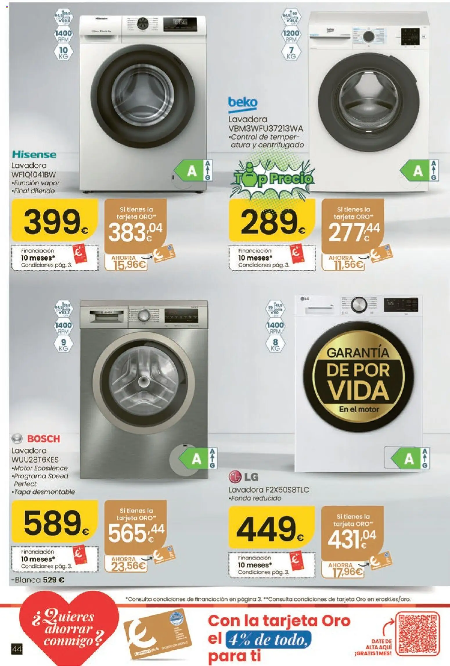 Eroski Oh! Oferta Pontevedra │ válido desde el 11.06.2026 | Página: 44 | Productos: Lavadora