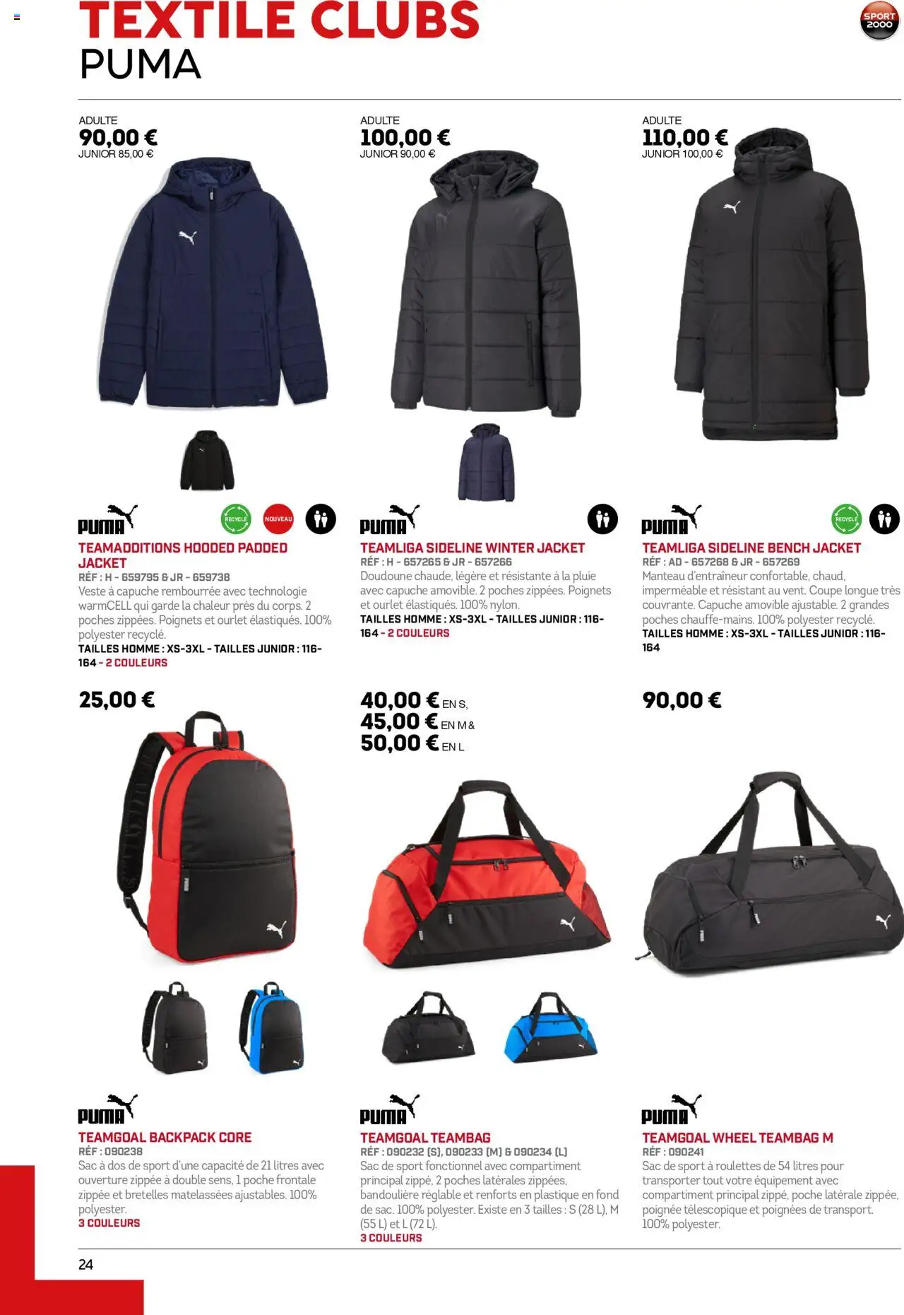 {H1} | Page: 24 | Produits: Poignées, Veste, Manteau, Sac à dos