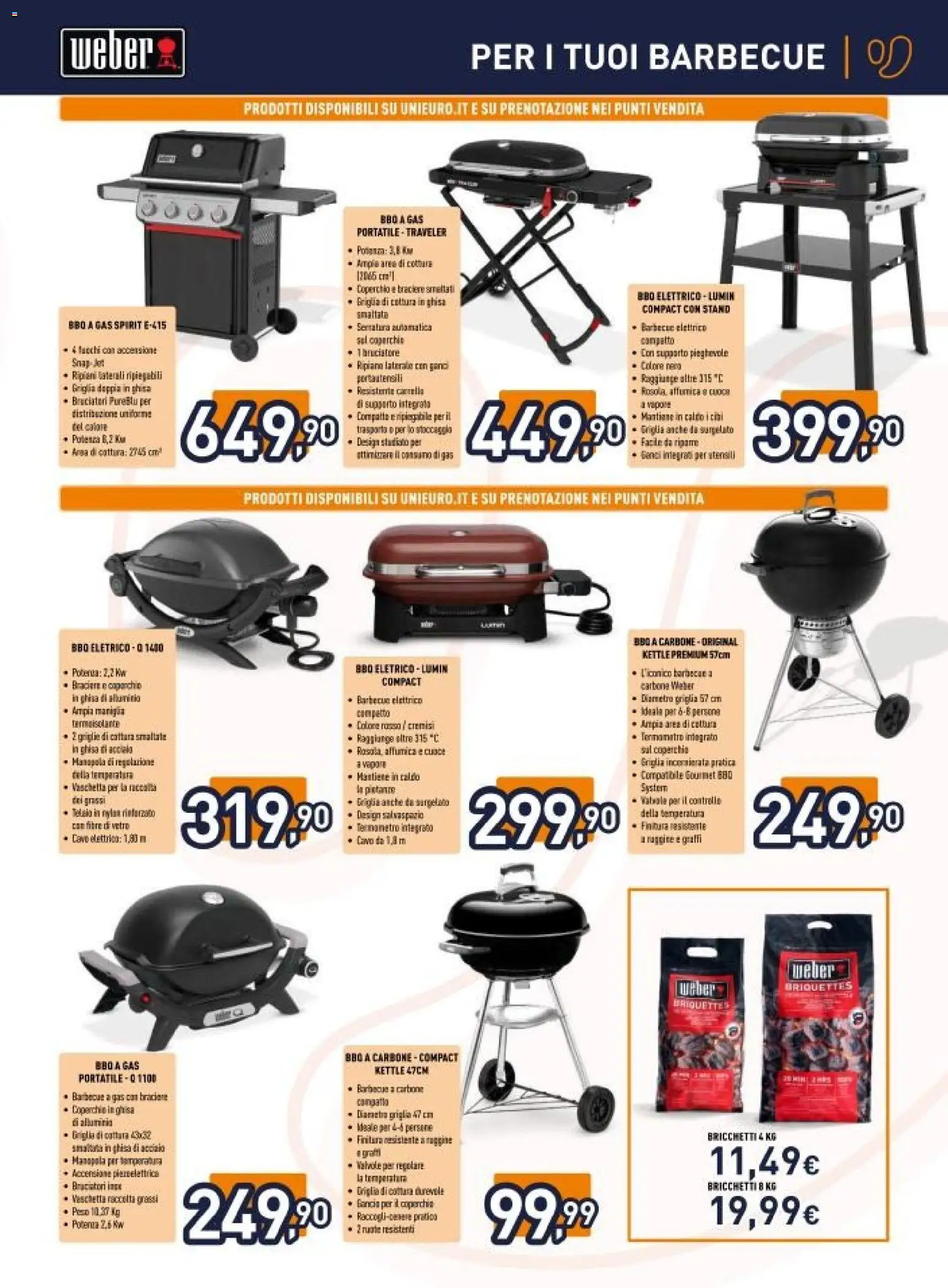 Volantino Unieuro del 27.03.2026 | Pagina: 3 | Prodotti: Barbecue, Cavo, Griglia, Termometro