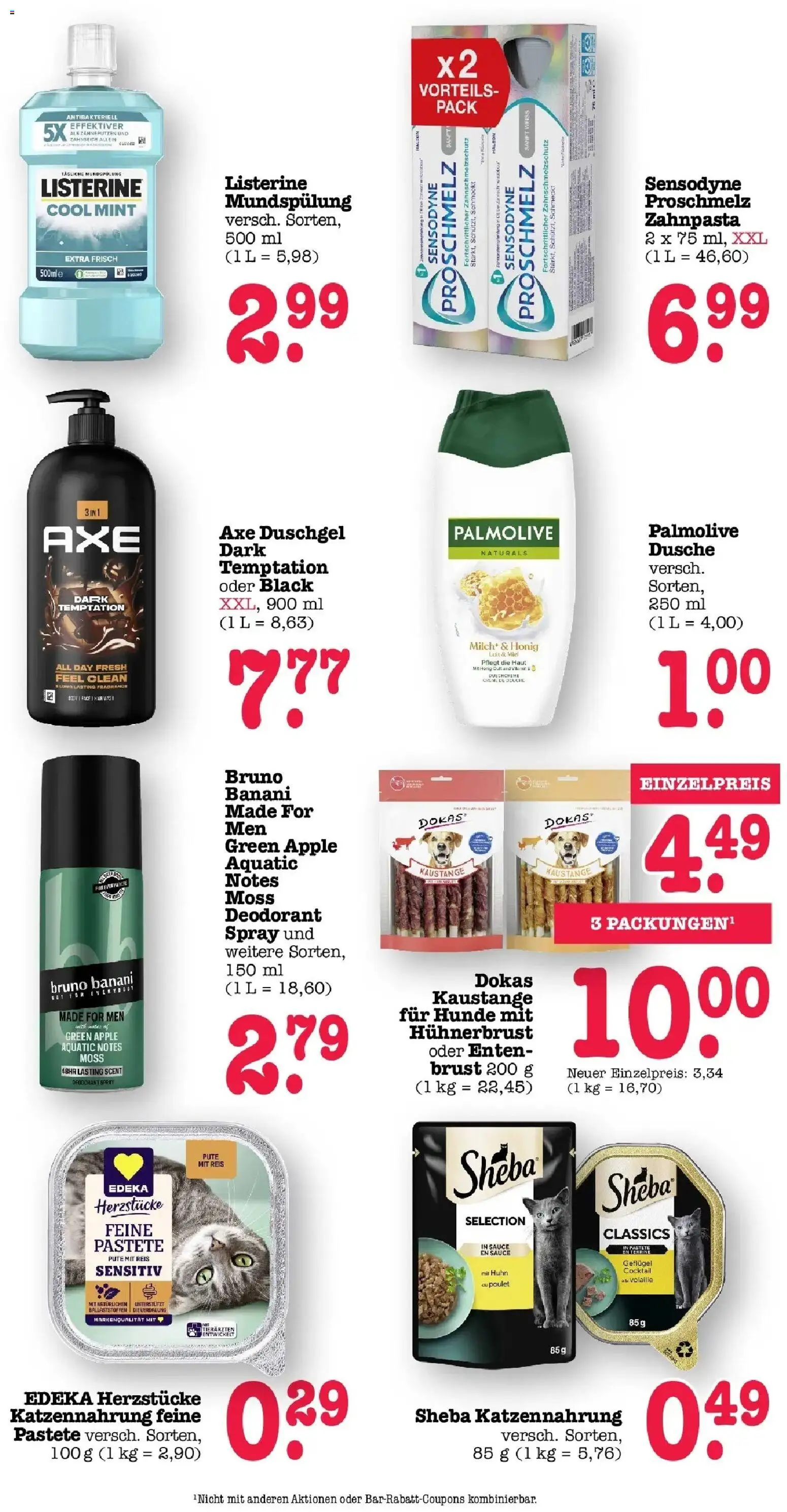 E center Prospekt Karlsruhe (ab 24.08.2026) zum Blättern | Seite: 53 | Produkte: Duschgel, Zahnpasta, Reis, Listerine