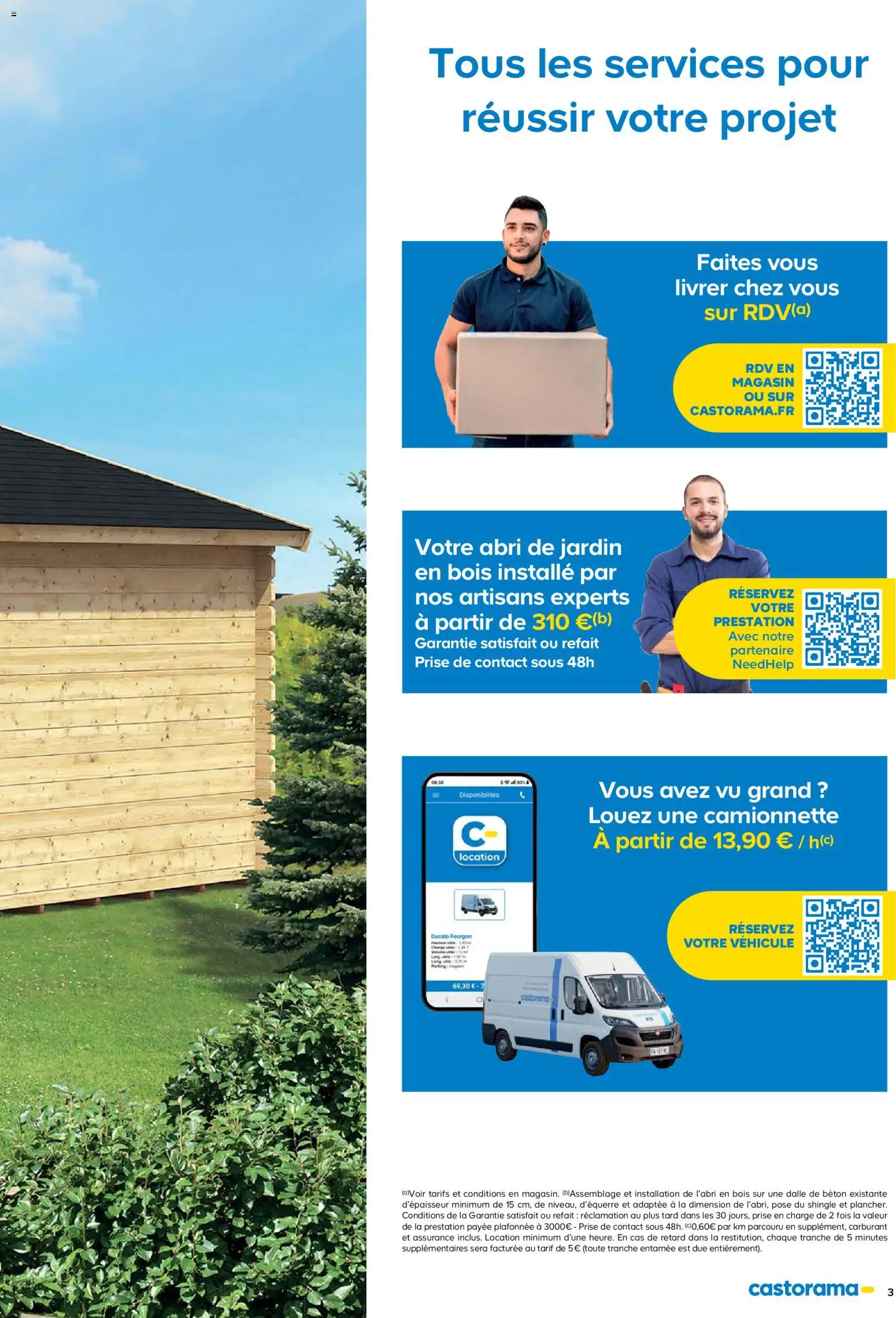 {H1} | Page: 3 | Produits: Dalle, Prise, Abri de jardin