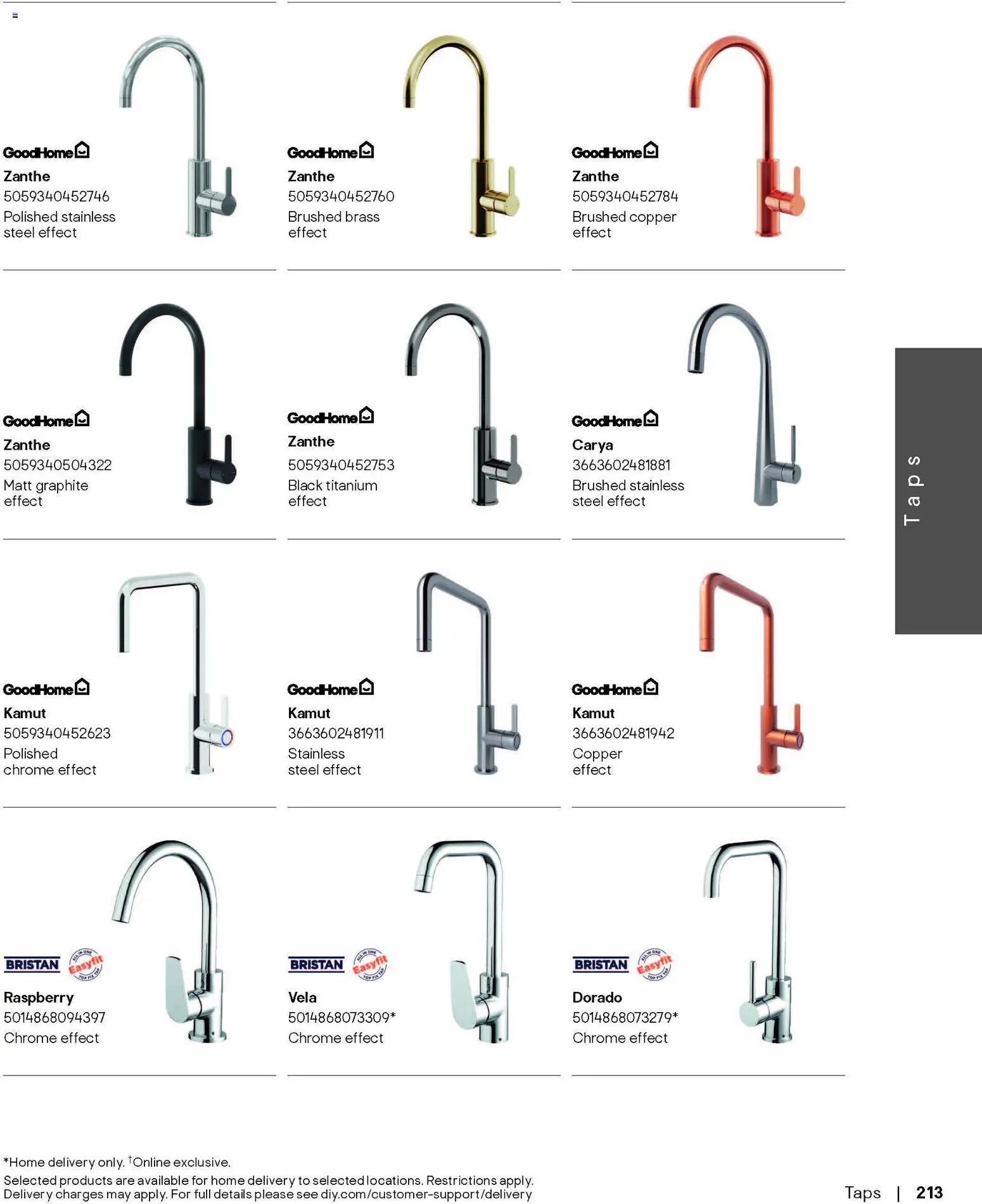 {H1} | Page: 182 | Products: Handles, Knob