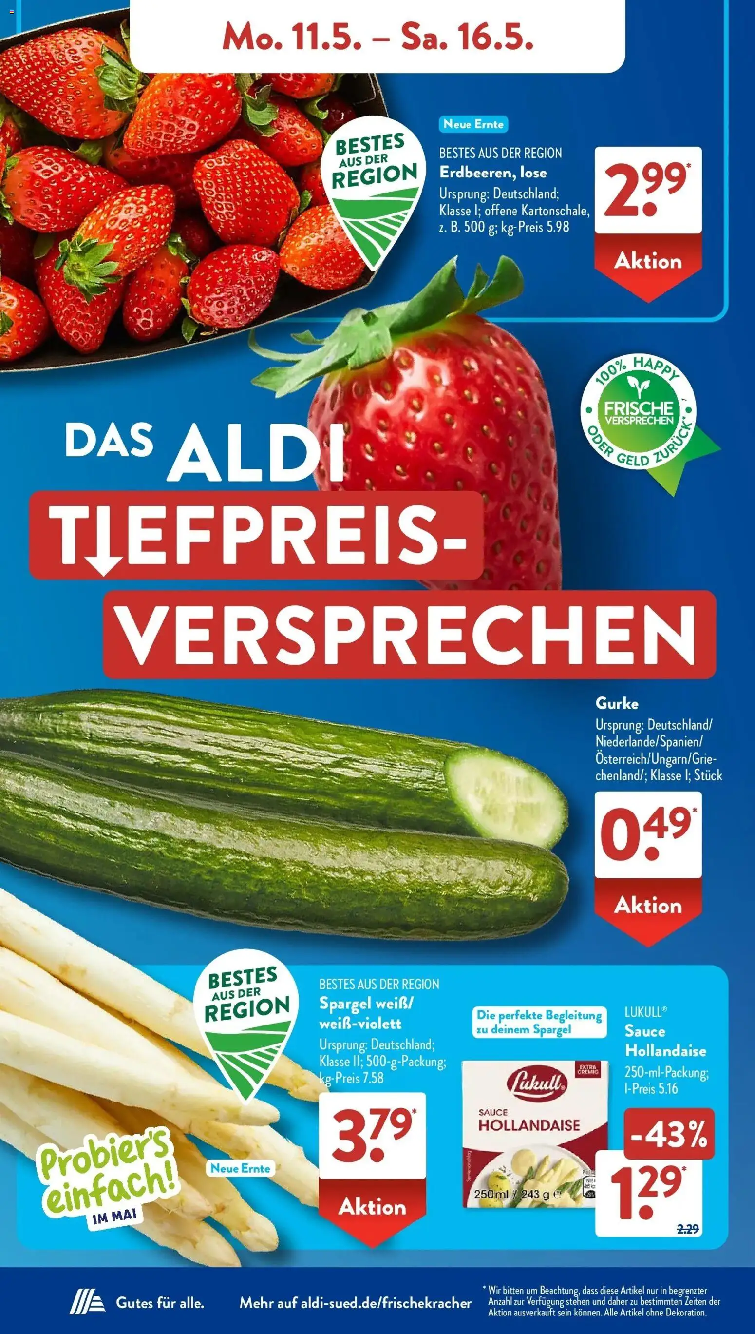 Aldi Süd Wochenangebote – gültig ab 10.05.2026 | Seite: 3 | Produkte: Spargel